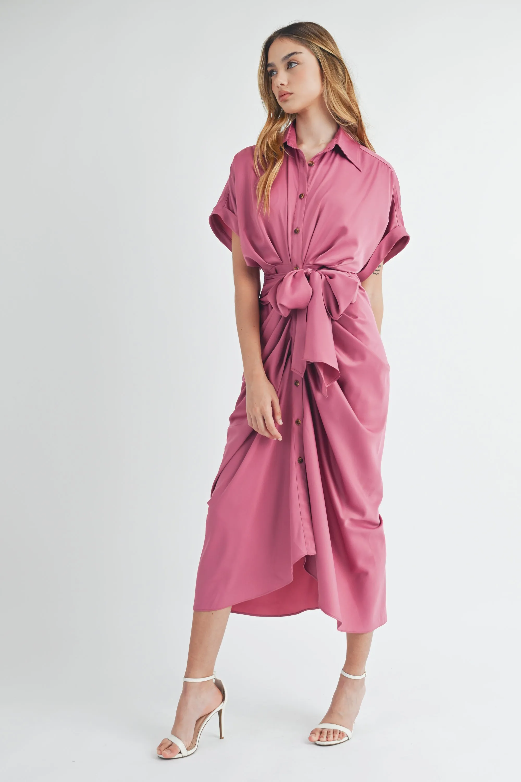 CADENCE SHORT SLEEVE MIDI DRESS sold by MABLE product image thumbnail 2
