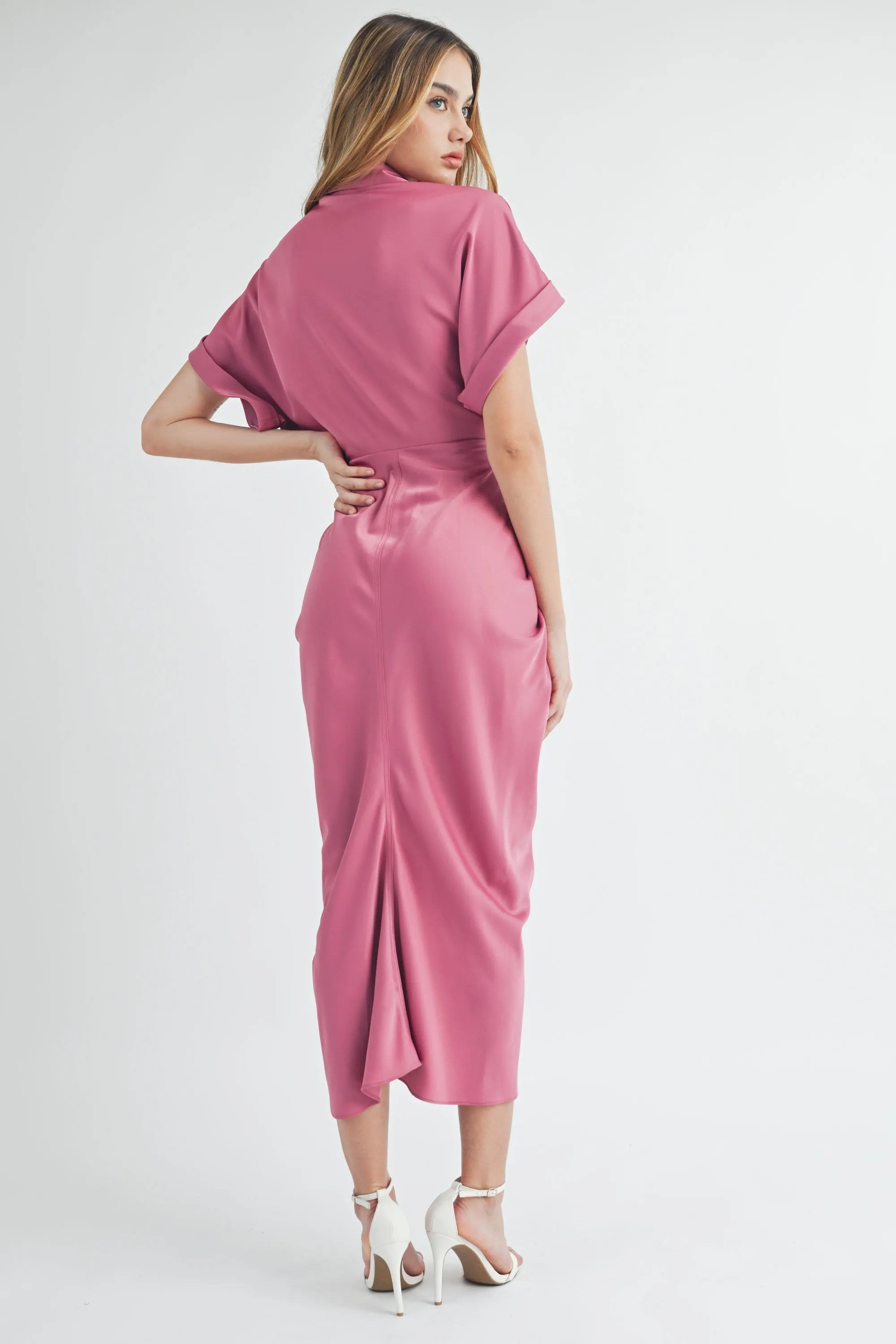 CADENCE SHORT SLEEVE MIDI DRESS sold by MABLE product image thumbnail 3