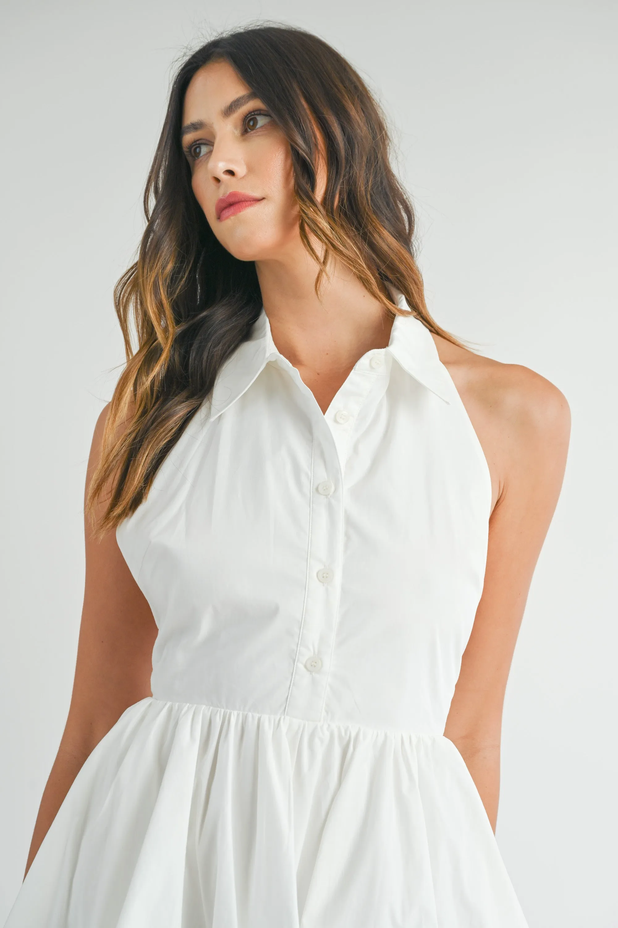 ERICA HALTER SHIRTS COLLAR MINI DRESS sold by MABLE product image thumbnail 4