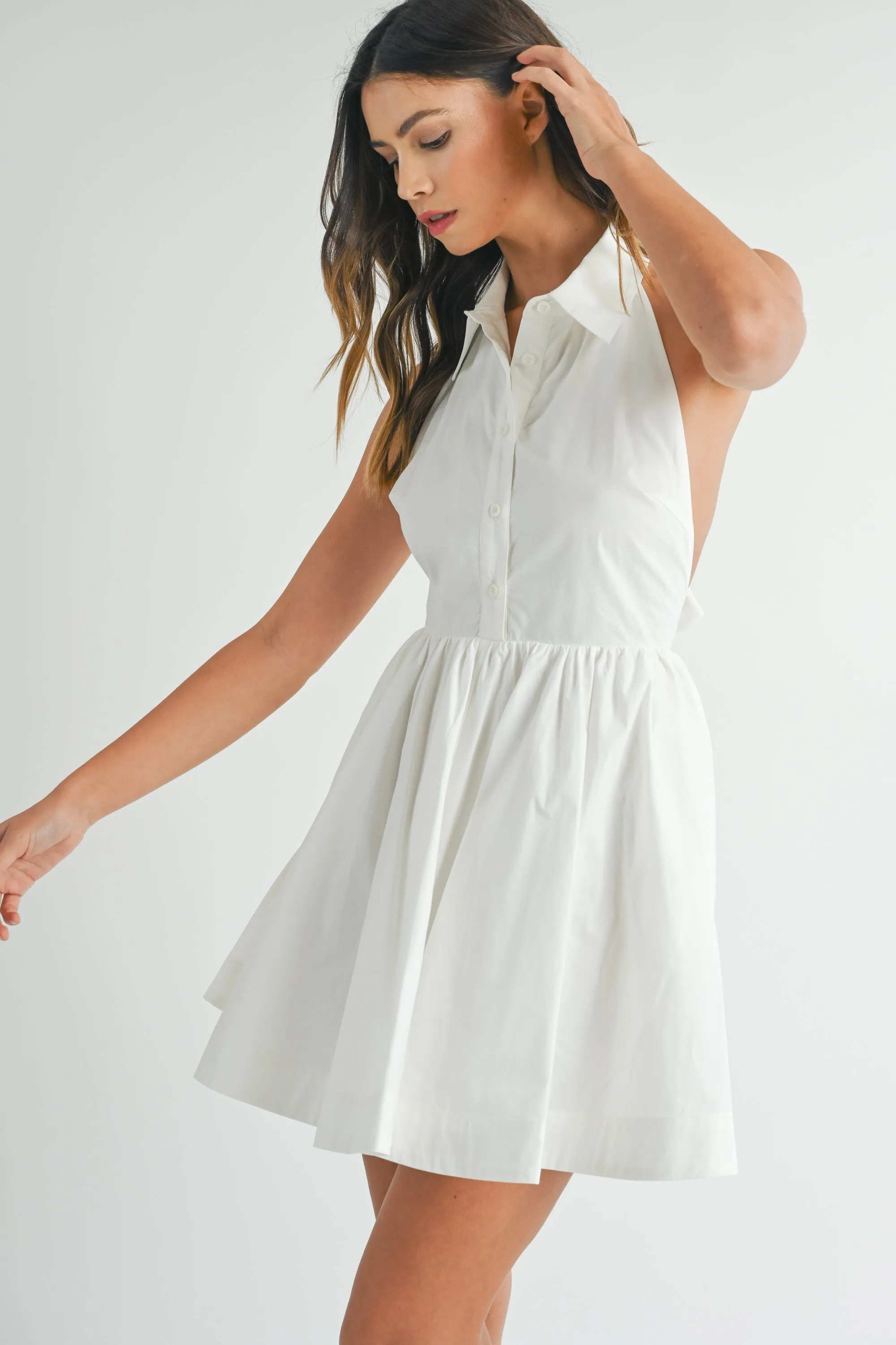 ERICA HALTER SHIRTS COLLAR MINI DRESS sold by MABLE product image thumbnail 2