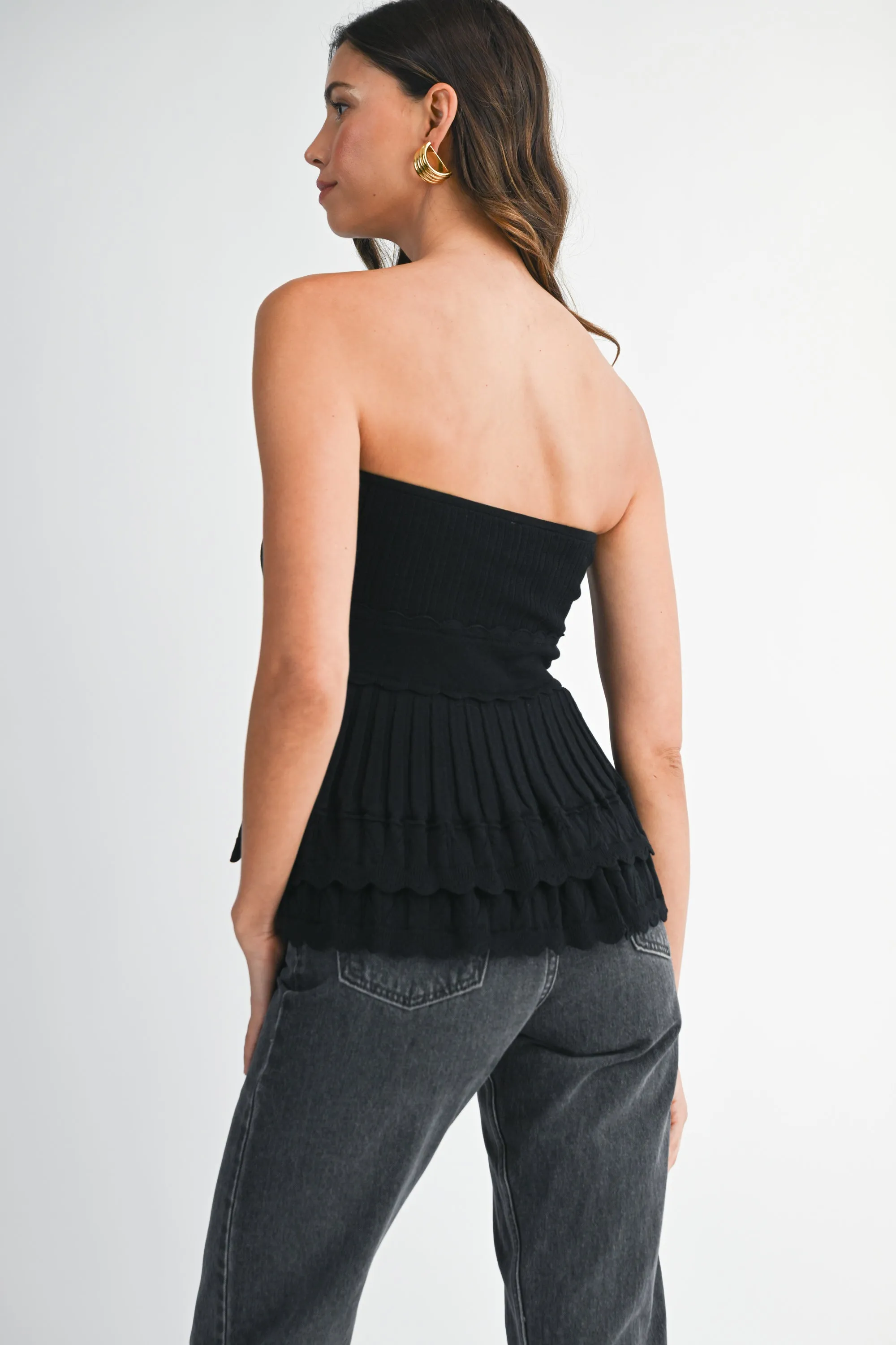 LOLA SLEEVELESS KNIT MINI TOP sold by MABLE product image thumbnail 3
