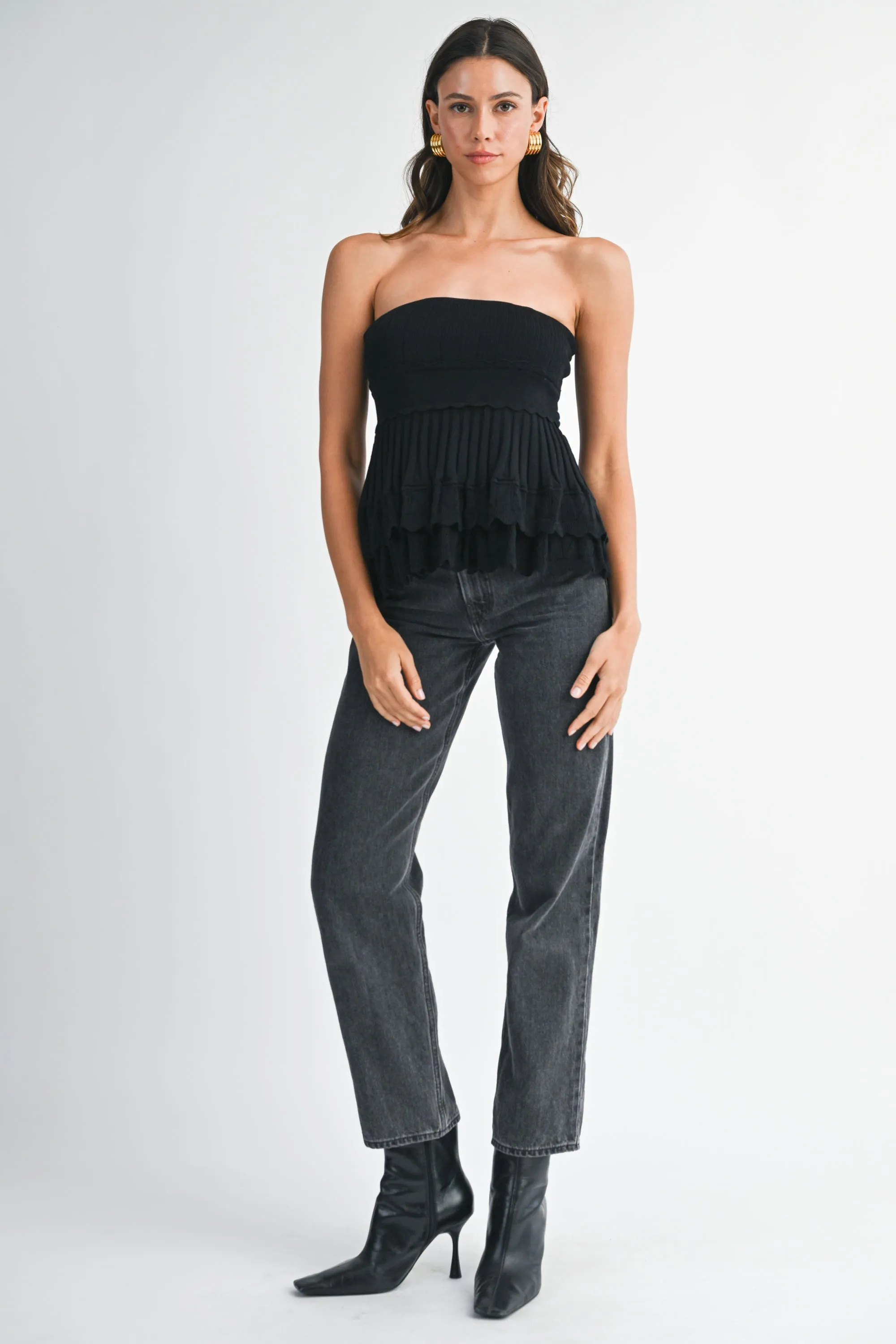 LOLA SLEEVELESS KNIT MINI TOP sold by MABLE product image thumbnail 5
