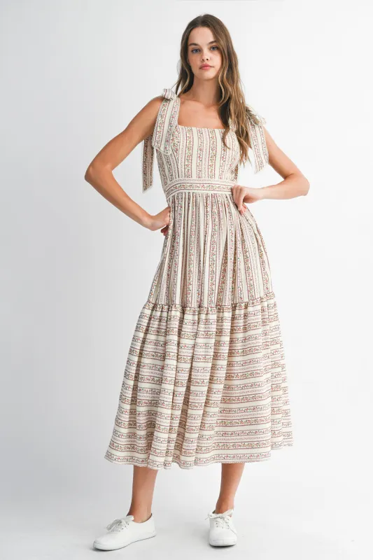 EKATERINA FLORAL PRINTED MIDI DRESS sold by MABLE