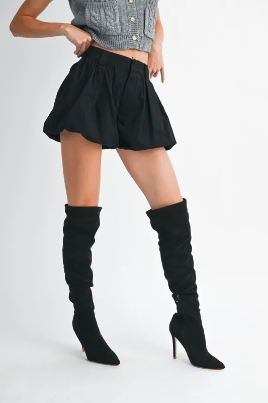 MARIONA BUBBLE HEM SHORTS made by MABLE