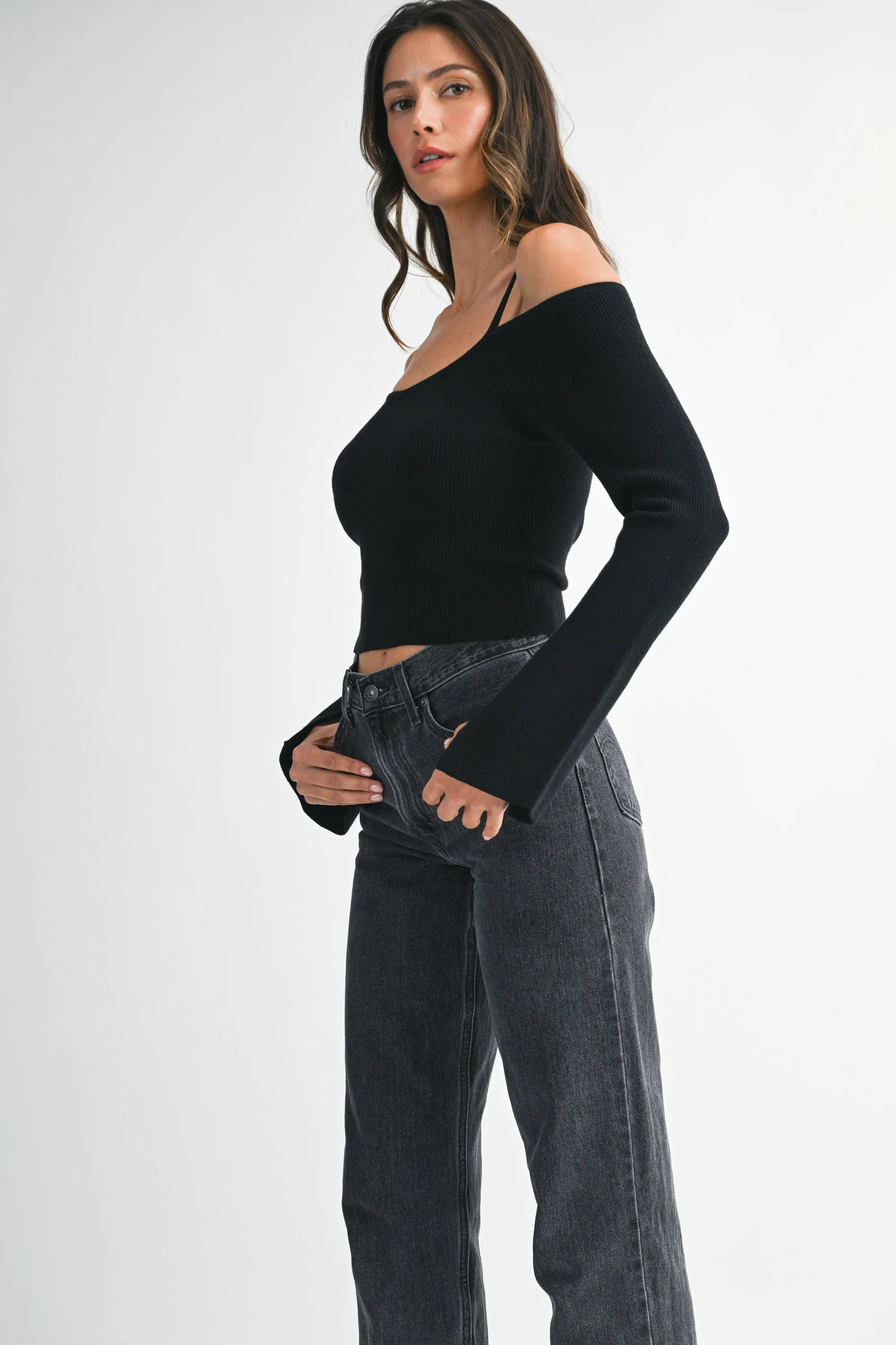 SAINA RIB LONG SLEEVE SWEATER sold by MABLE product image thumbnail 2