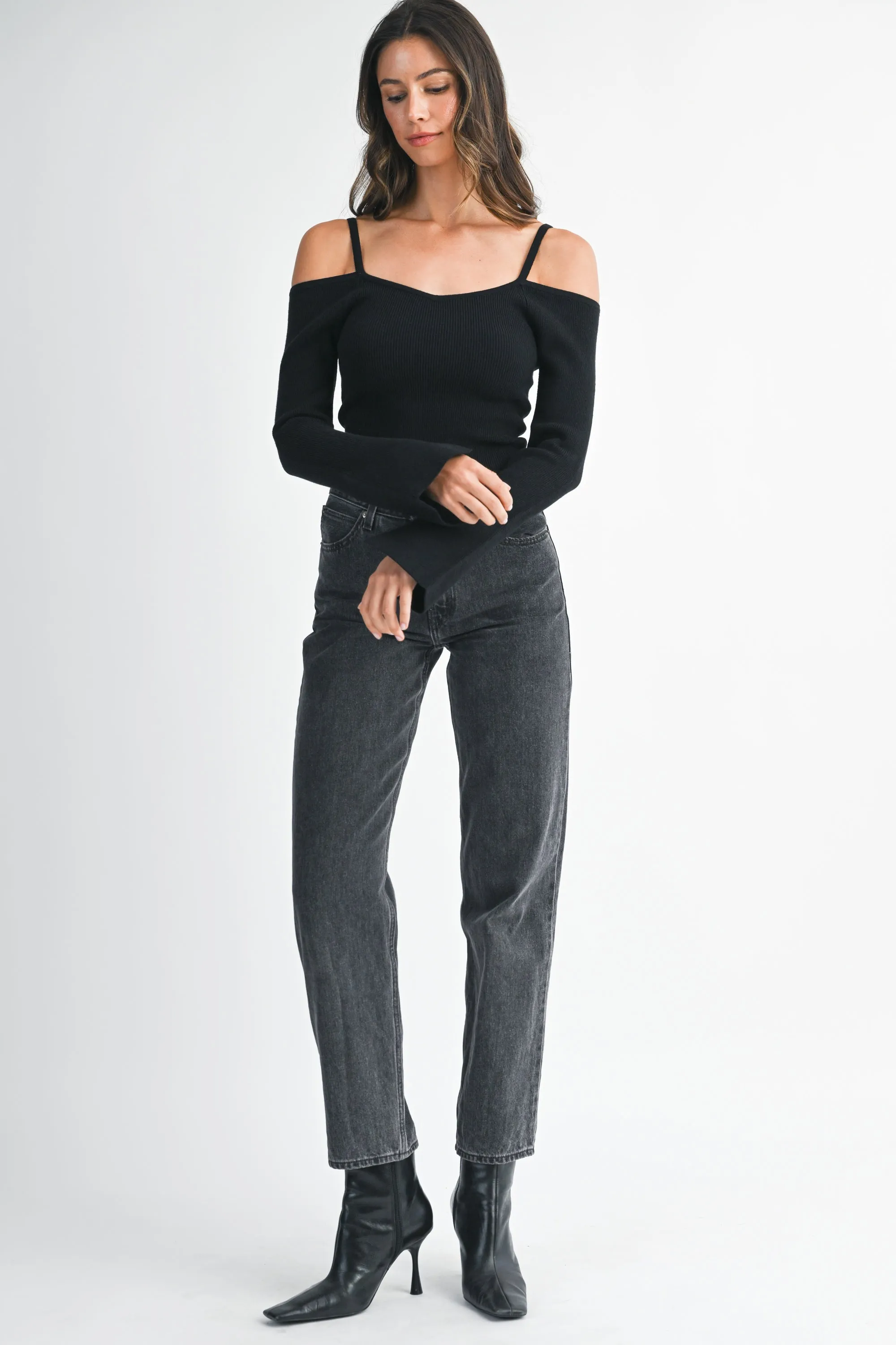 SAINA RIB LONG SLEEVE SWEATER sold by MABLE product image thumbnail 5