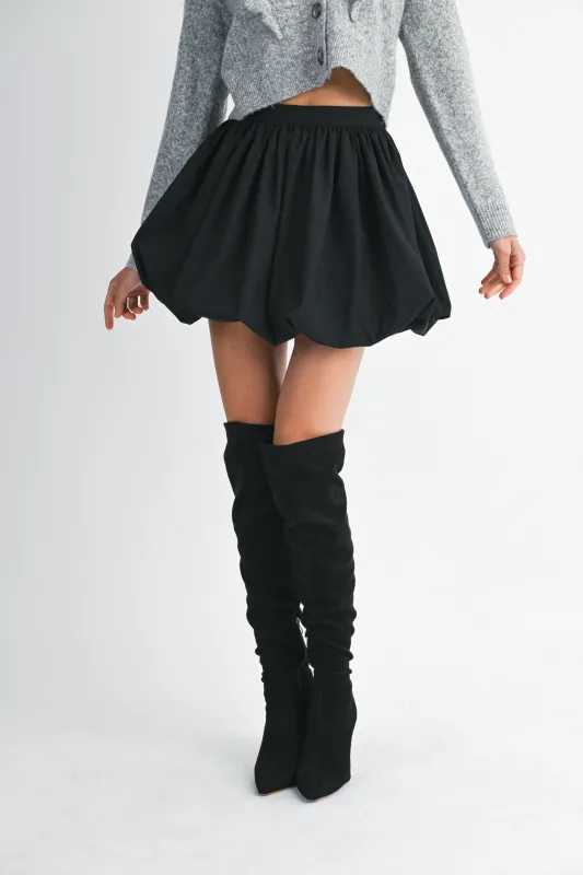 FINJA BUBBLE HEM MINI SKIRT made by MABLE