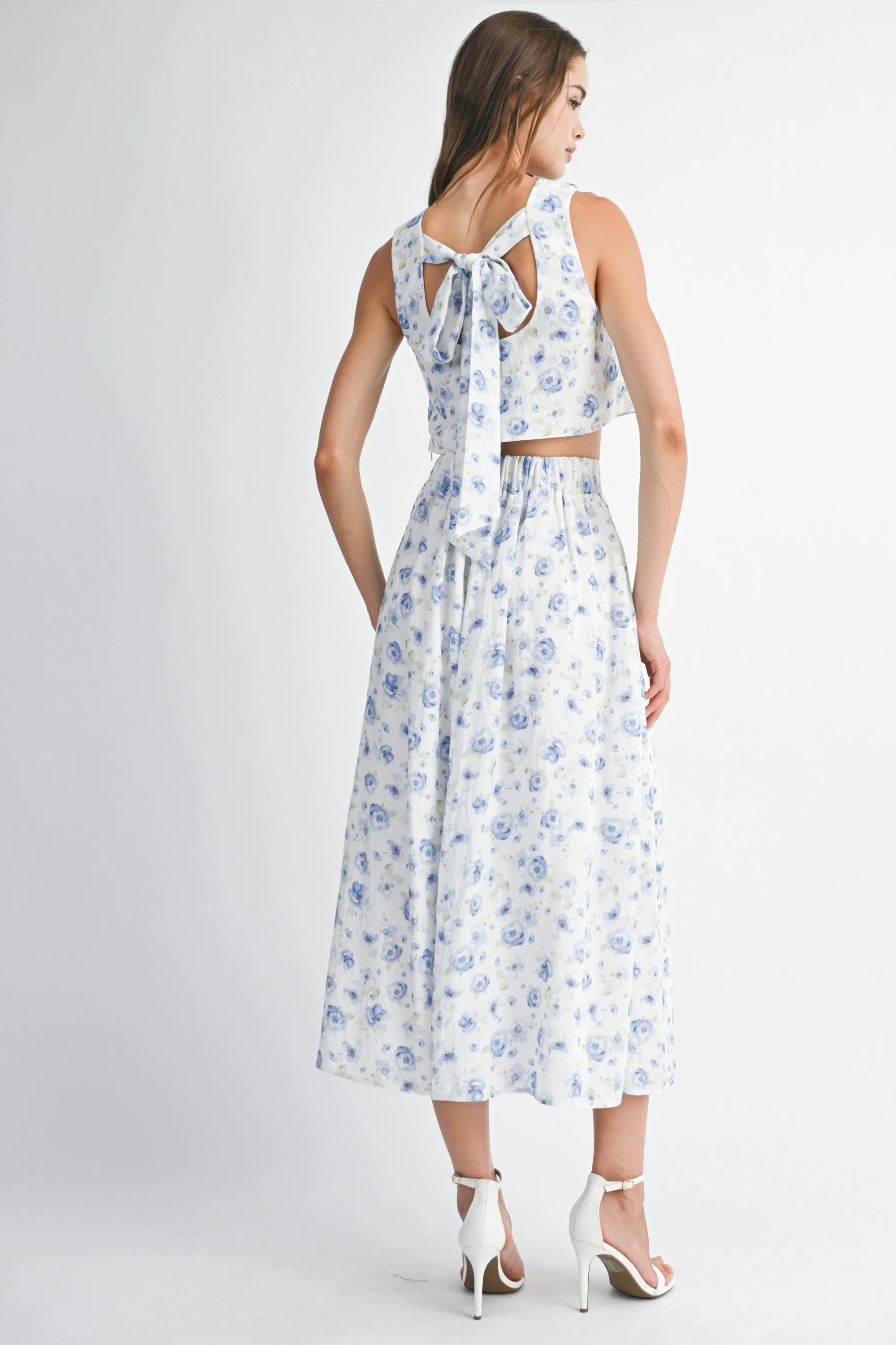 HILMA BACK TIE TOP AND MIDI SKIRT SET sold by MABLE product image thumbnail 3