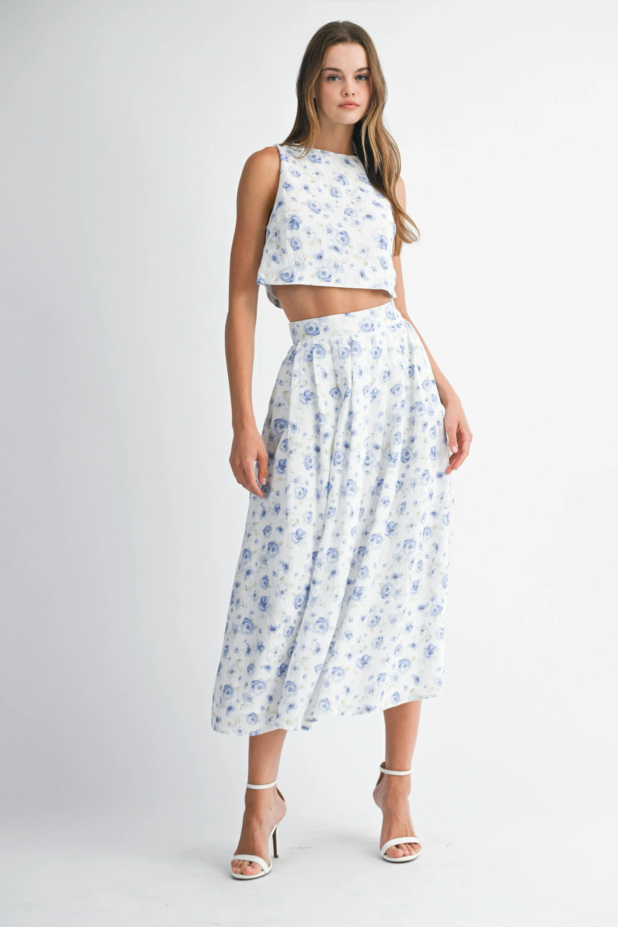 HILMA BACK TIE TOP AND MIDI SKIRT SET sold by MABLE product image thumbnail 5