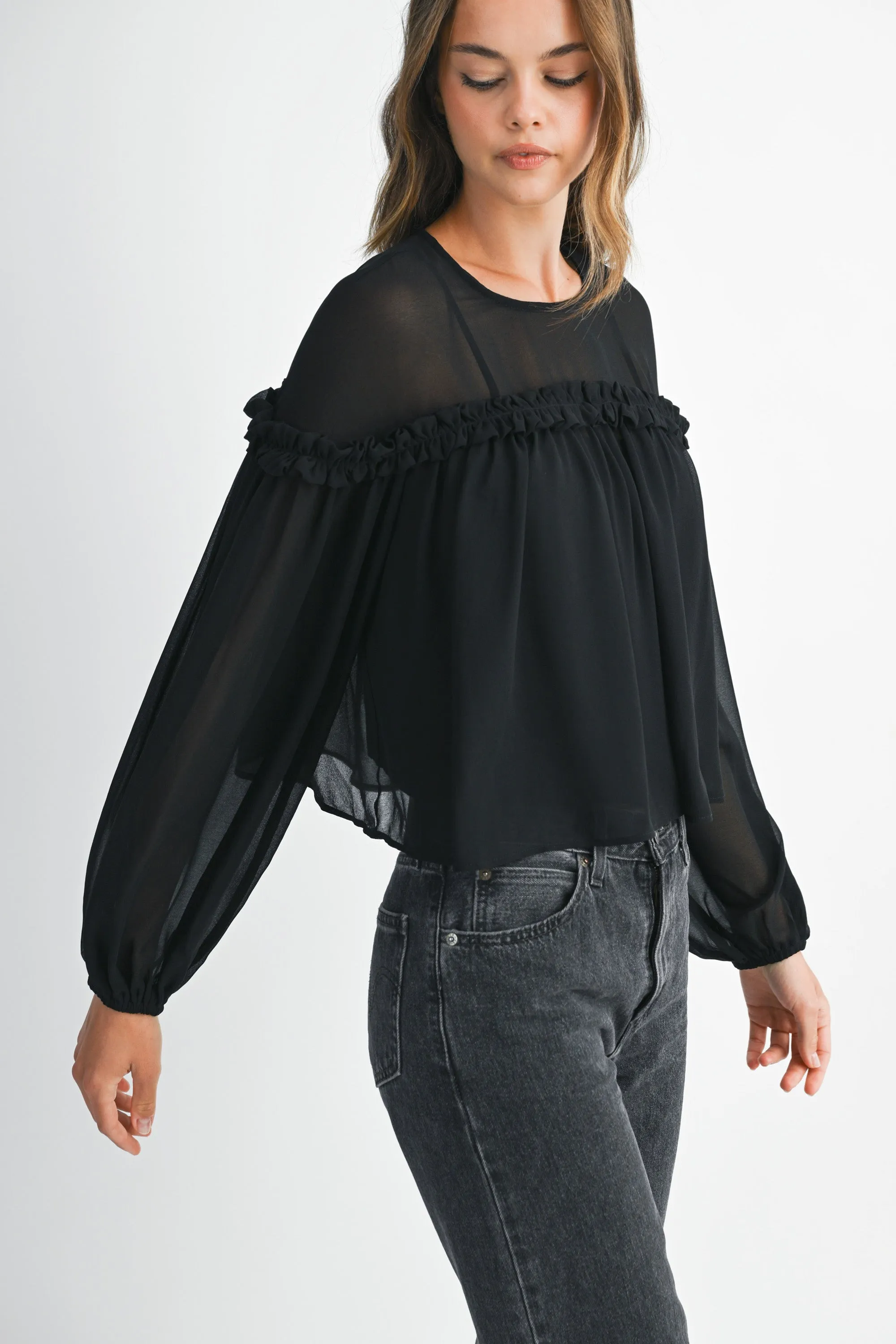HARMONY CHIFFON BLOUSE sold by MABLE product image thumbnail 2