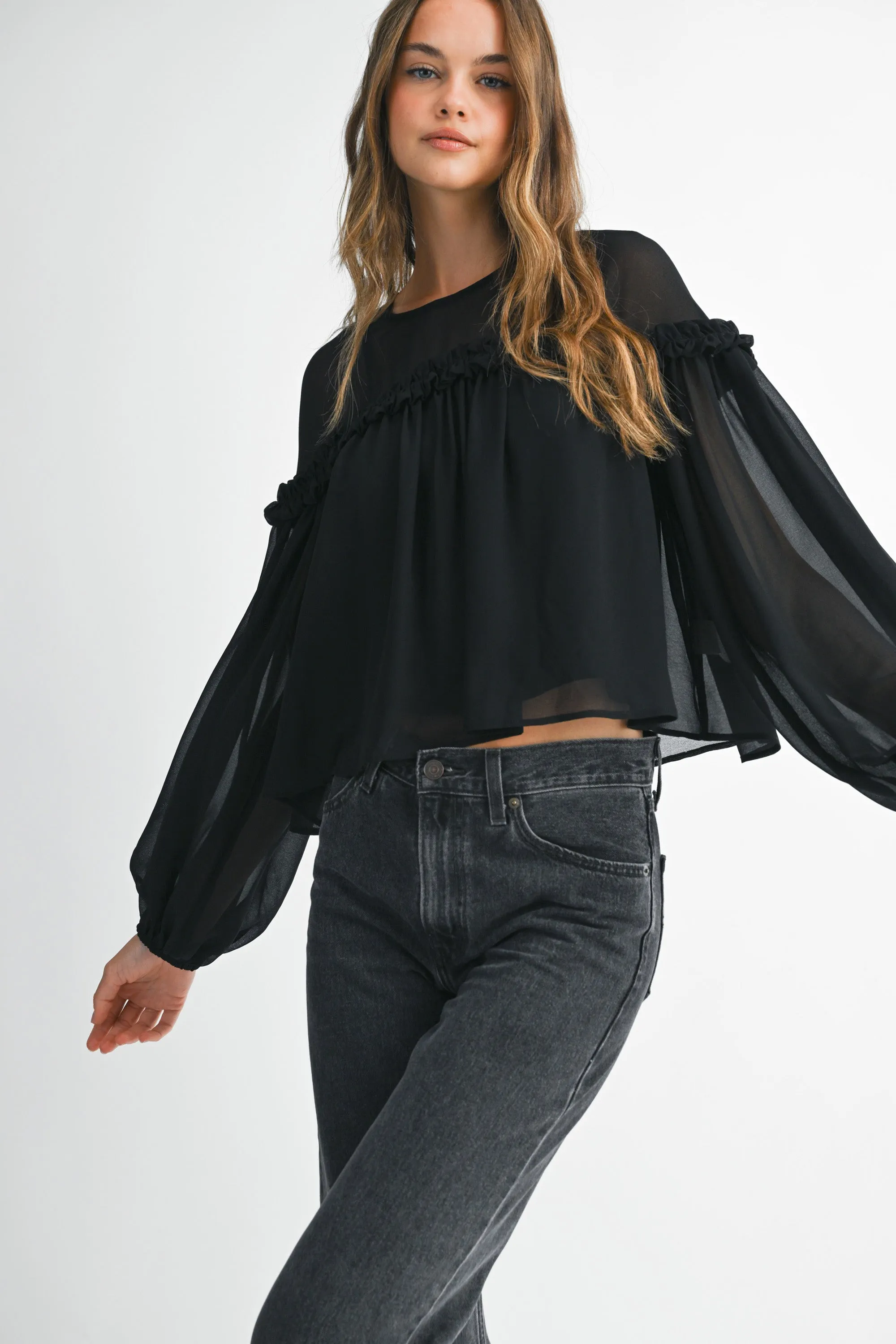 HARMONY CHIFFON BLOUSE sold by MABLE product image thumbnail 5