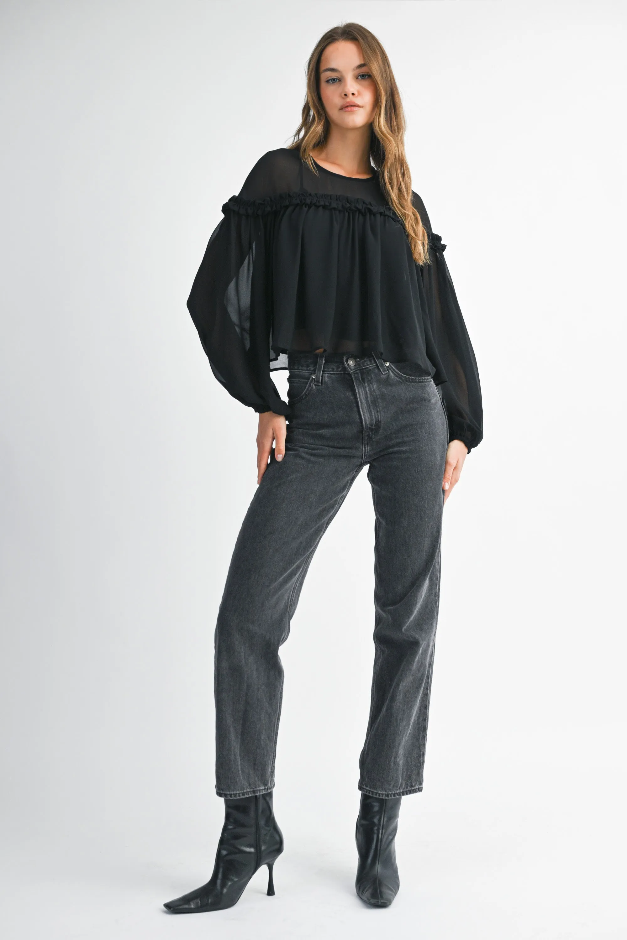 HARMONY CHIFFON BLOUSE sold by MABLE product image thumbnail 4