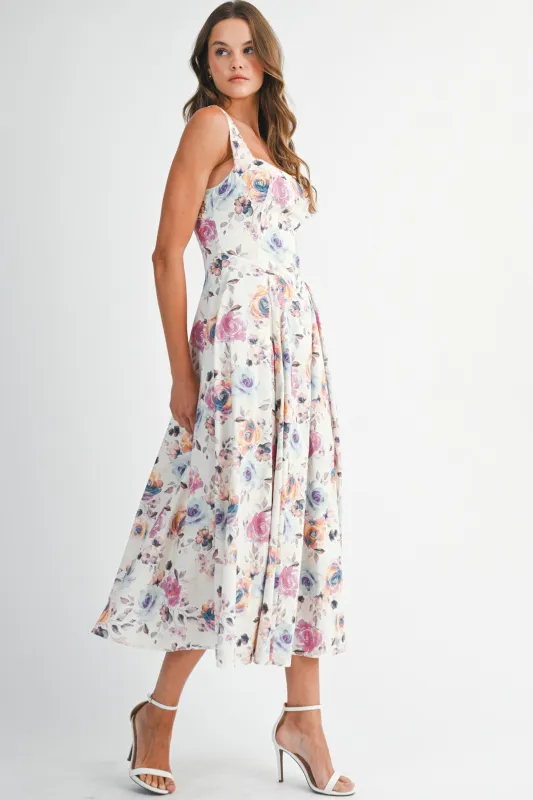 TAYLOR FLORAL PRINTED DRESS sold by MABLE