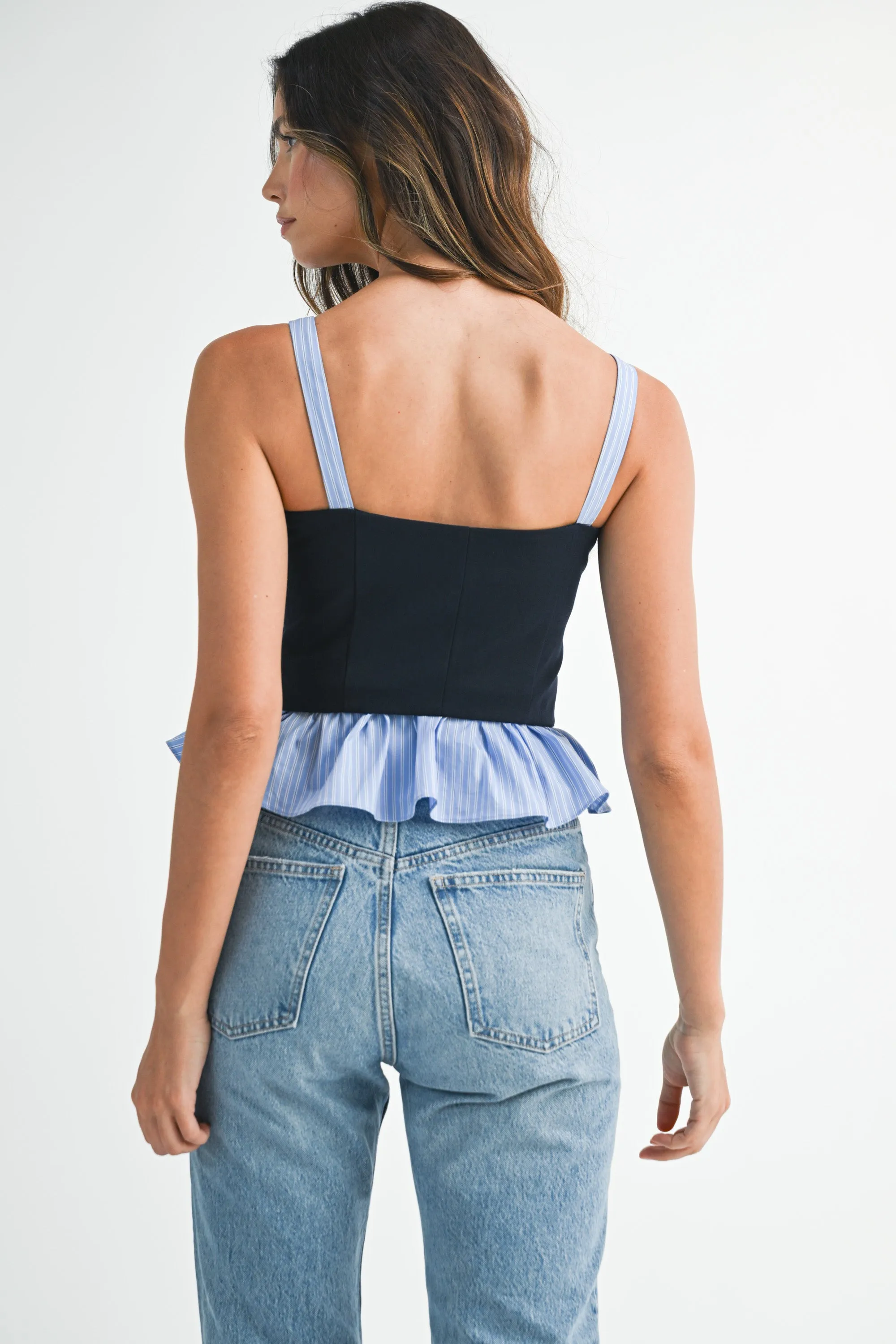 MARKEE STRIPED CONTRAST SLEEVELESS TOP sold by MABLE product image thumbnail 3