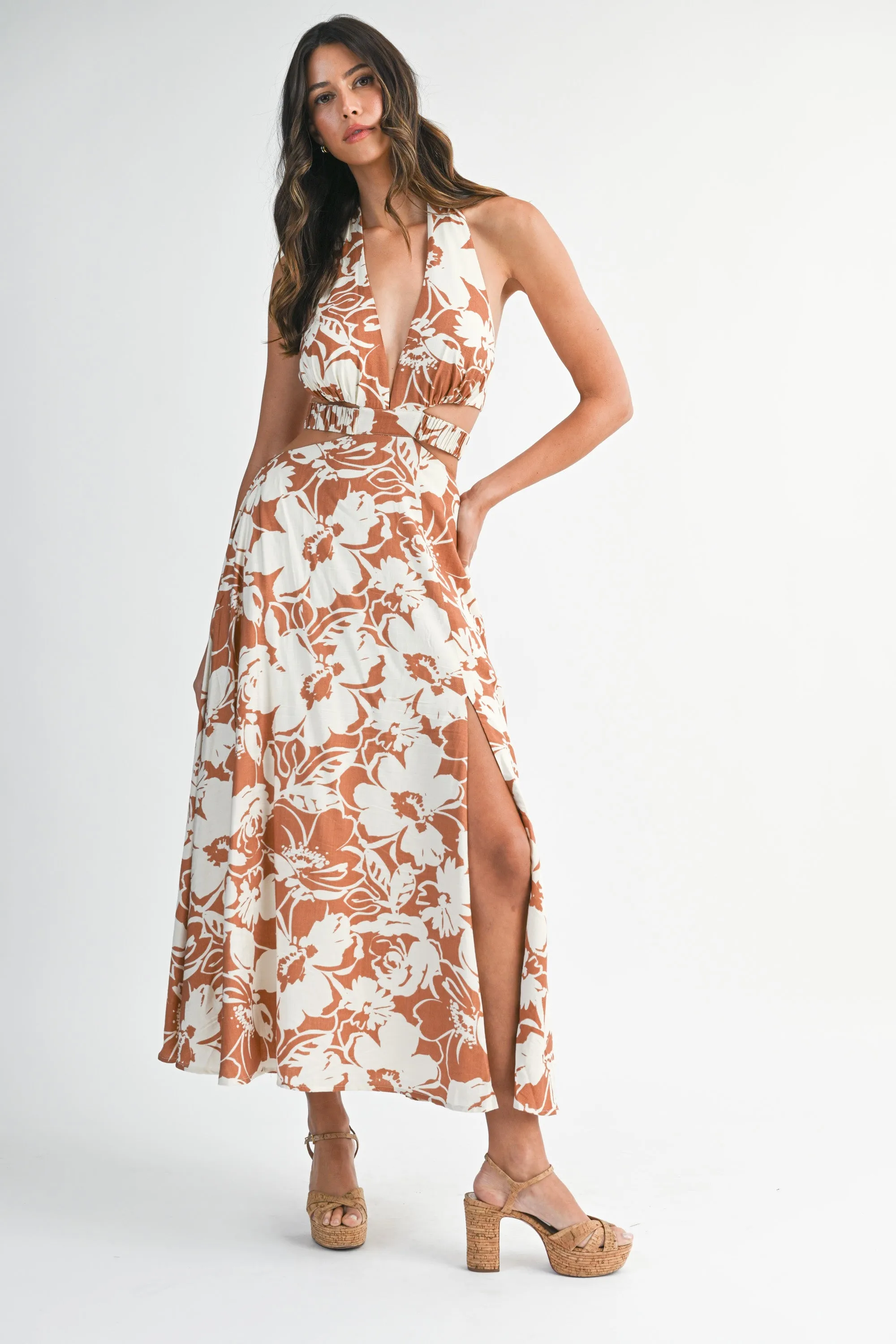SOPHRONIA FLUNGING NECK LINE MIDI DRESS sold by MABLE product image thumbnail 5