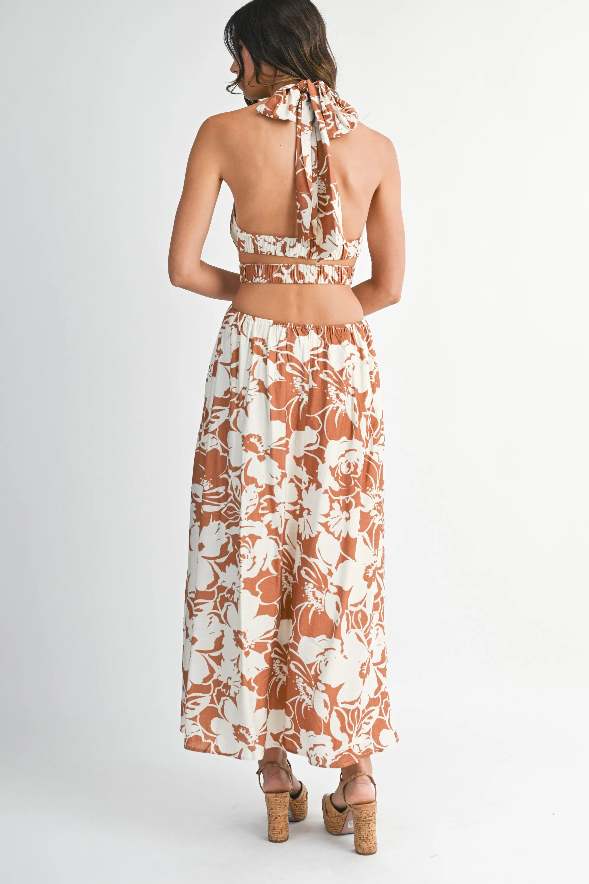 SOPHRONIA FLUNGING NECK LINE MIDI DRESS sold by MABLE product image thumbnail 3