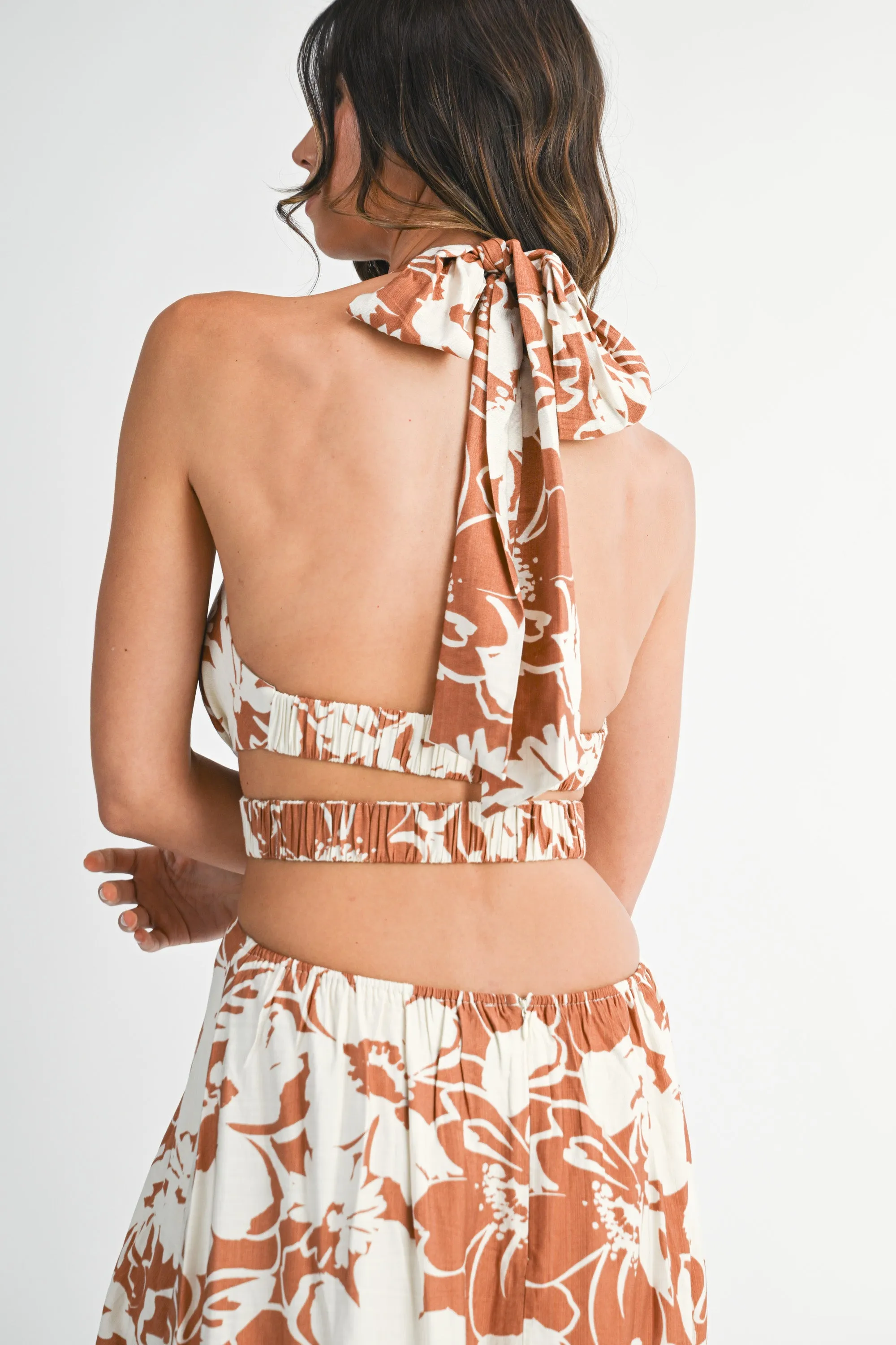 SOPHRONIA FLUNGING NECK LINE MIDI DRESS sold by MABLE product image thumbnail 4