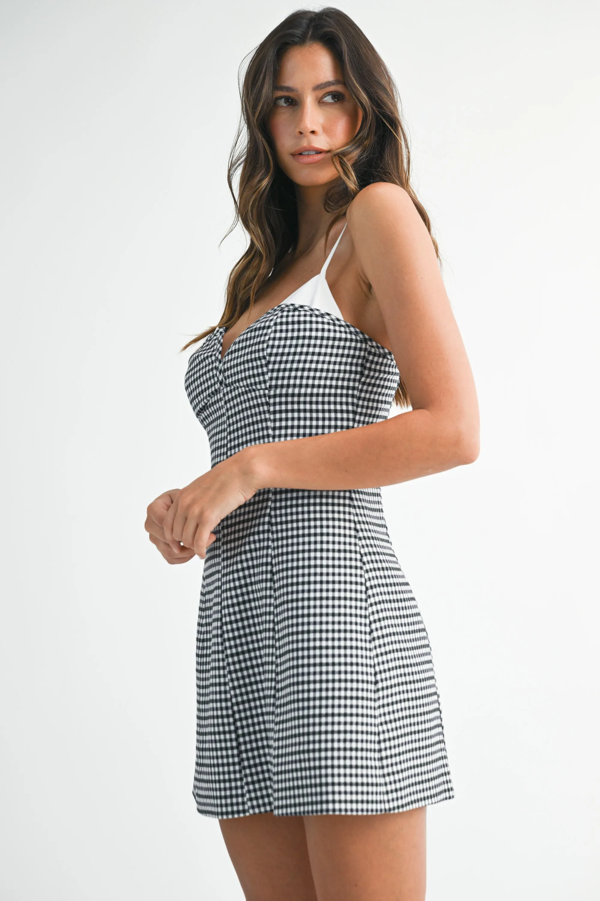 VESSI GINGHAM SLEEVELESS MINI DRESS sold by MABLE product image thumbnail 2