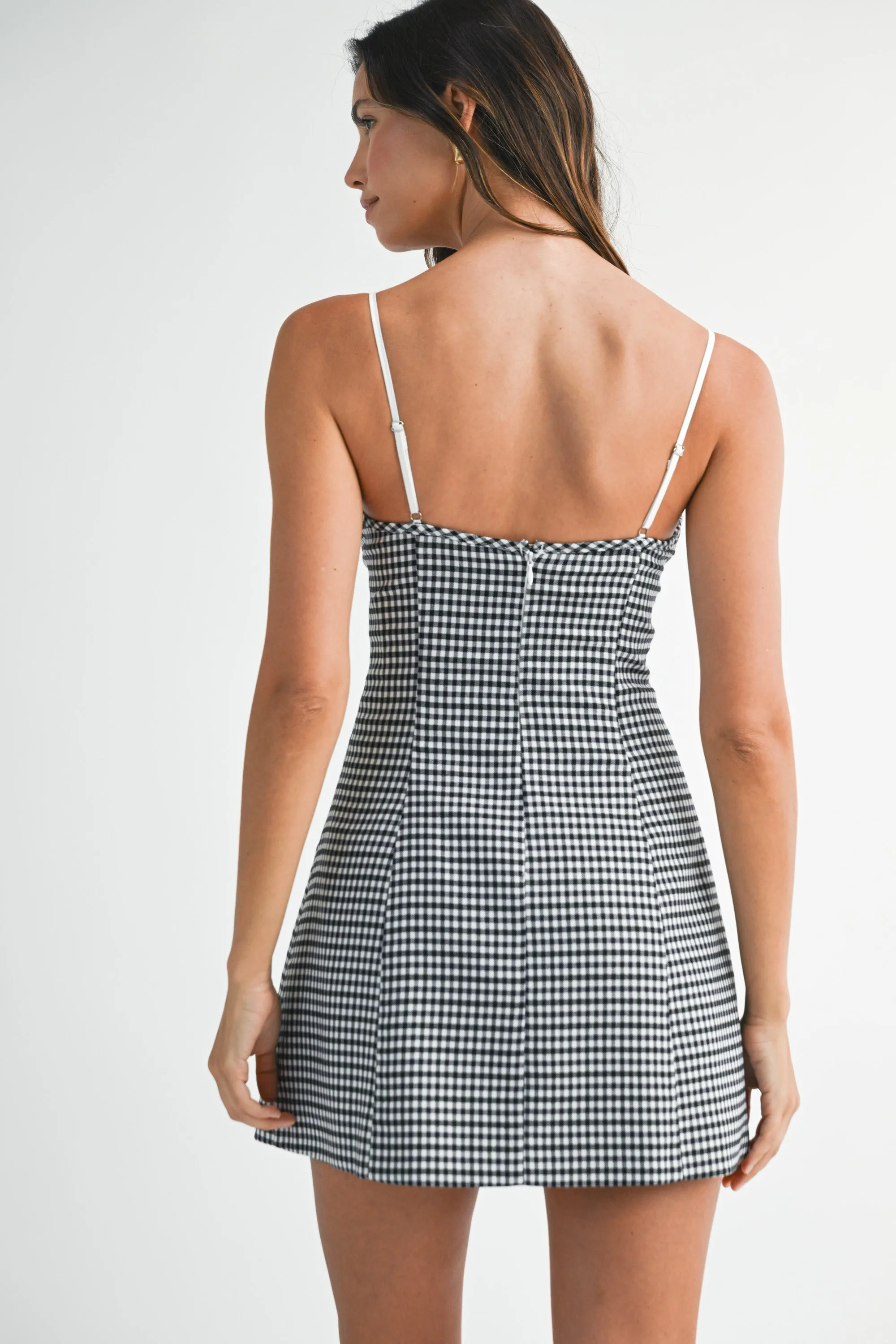 VESSI GINGHAM SLEEVELESS MINI DRESS sold by MABLE product image thumbnail 3