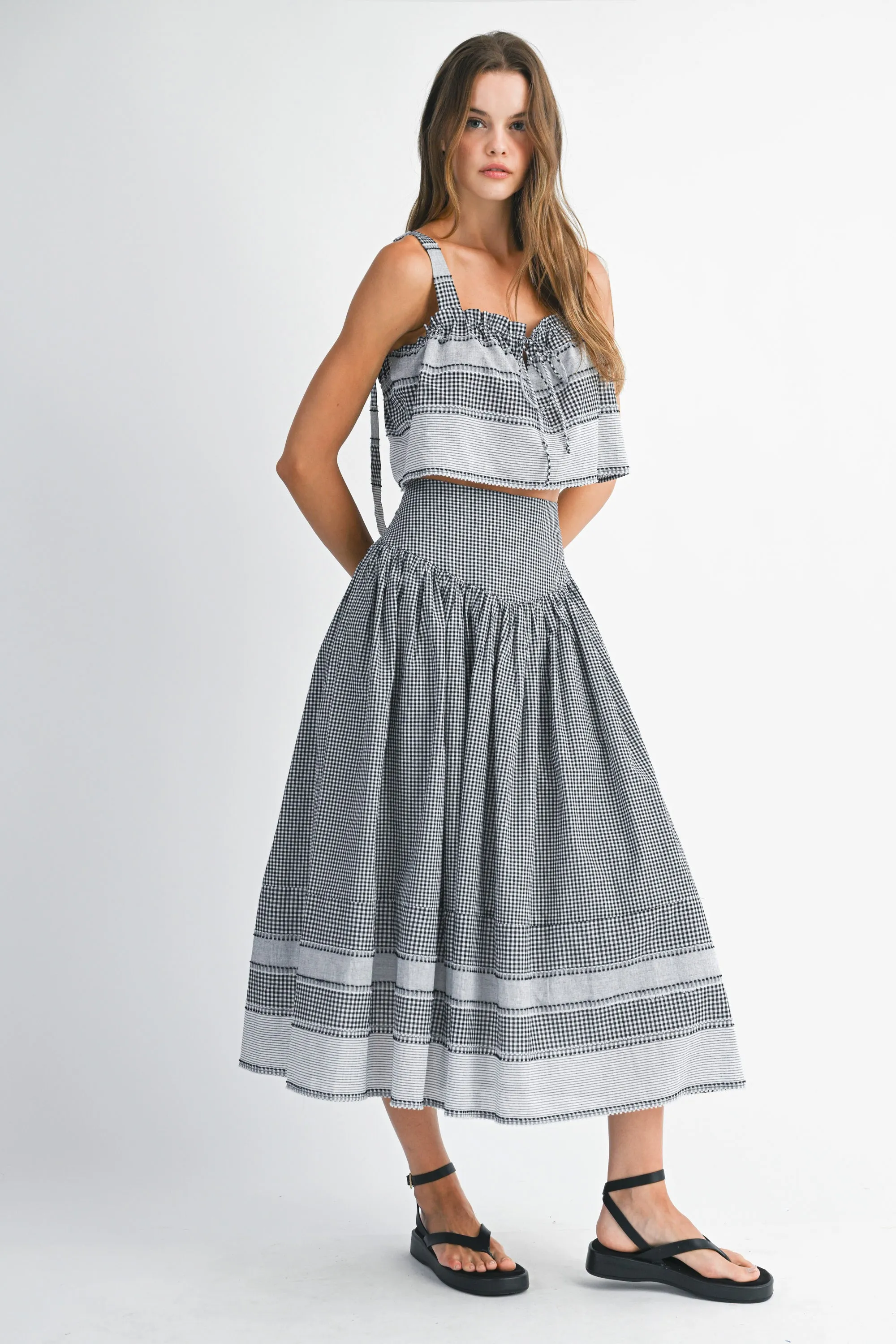 CARLA BOADER STRIPED TOP AND MIDI SKIRT SET sold by MABLE product image thumbnail 2