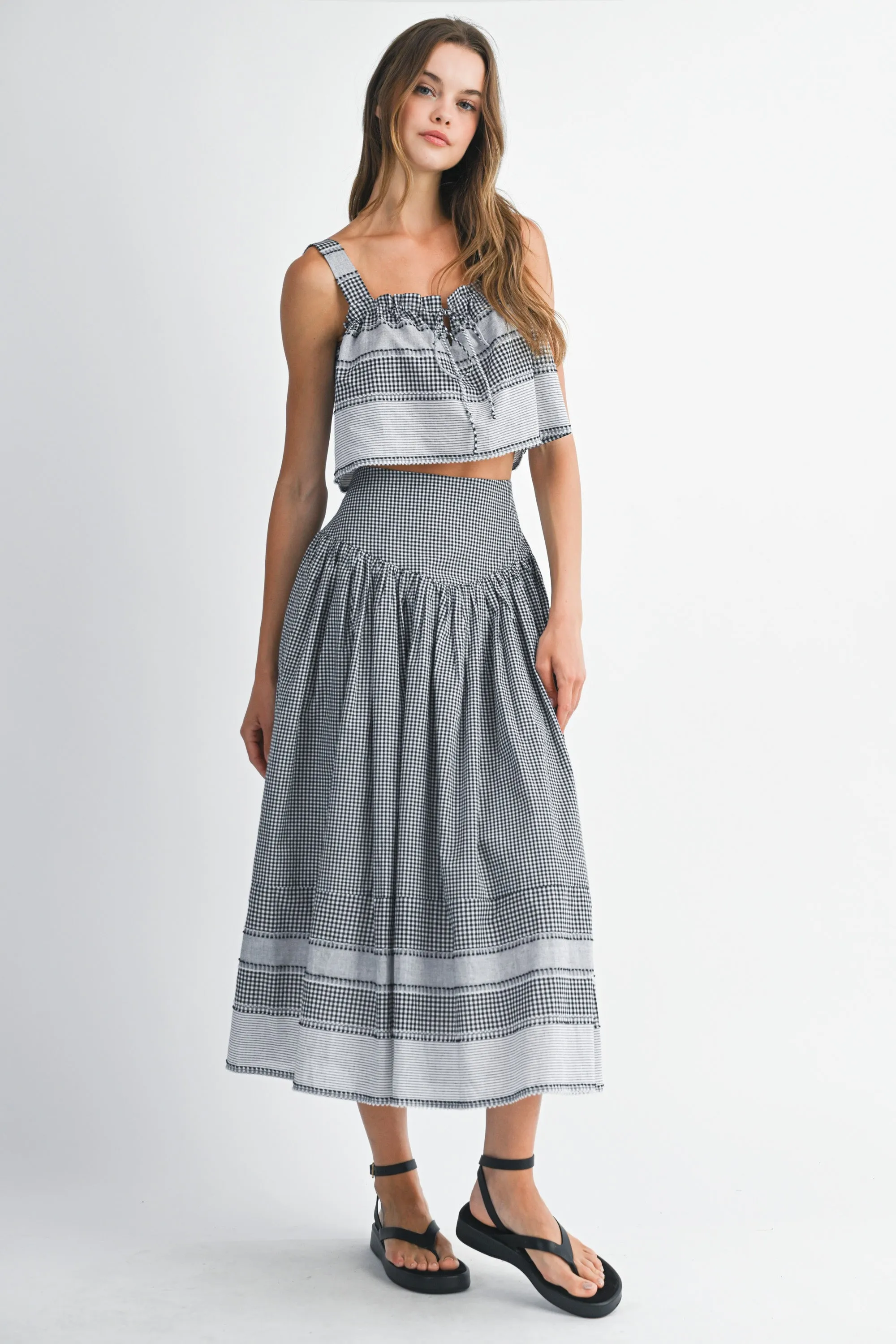CARLA BOADER STRIPED TOP AND MIDI SKIRT SET sold by MABLE product image thumbnail 5