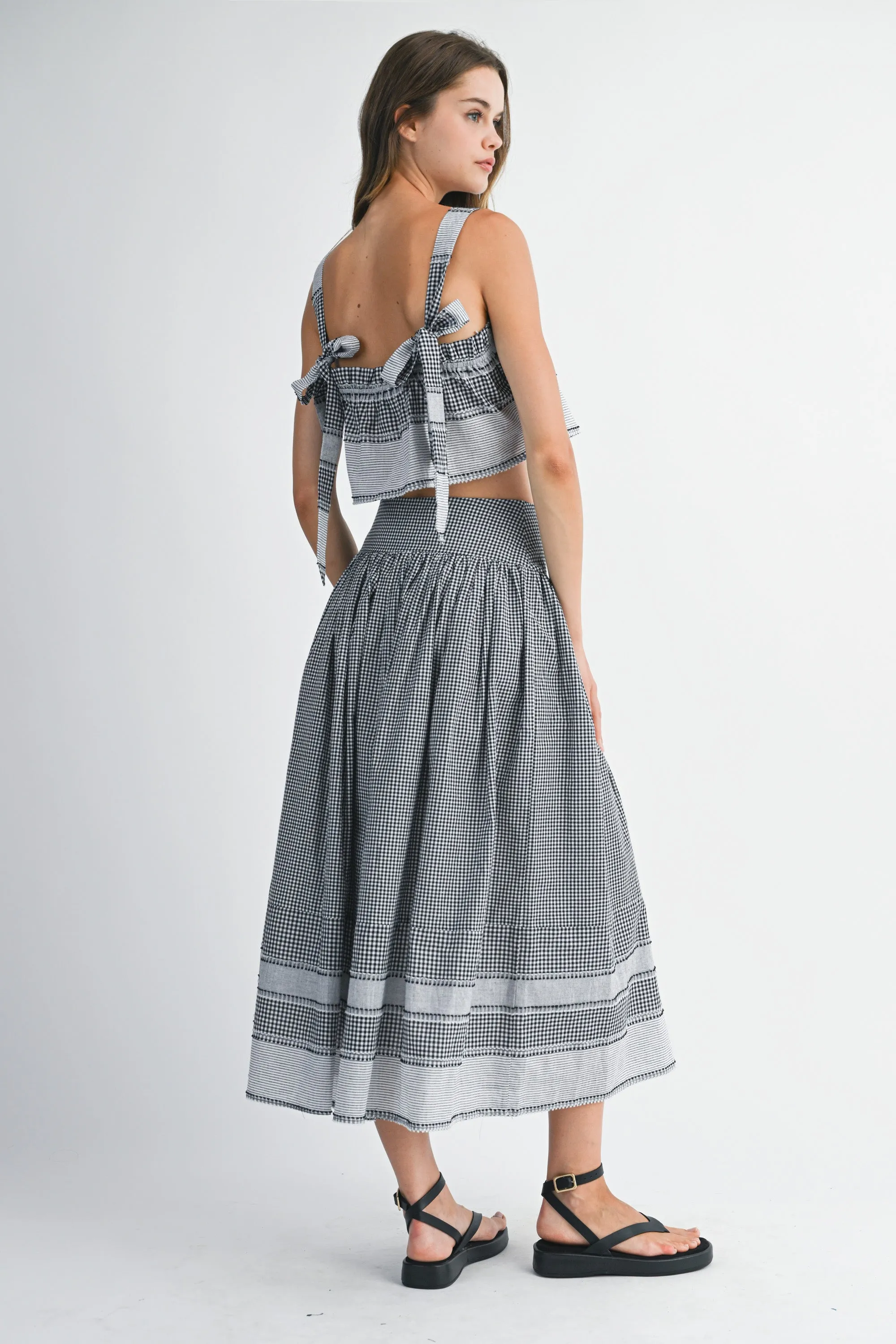 CARLA BOADER STRIPED TOP AND MIDI SKIRT SET sold by MABLE product image thumbnail 3