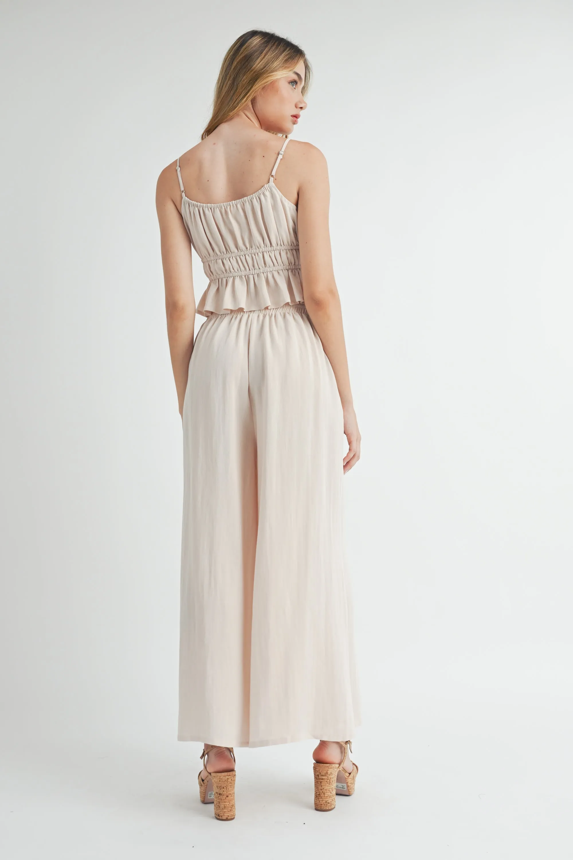 RYLAN CAMI TOP AND WIDE LEG PANTS SET sold by MABLE product image thumbnail 3