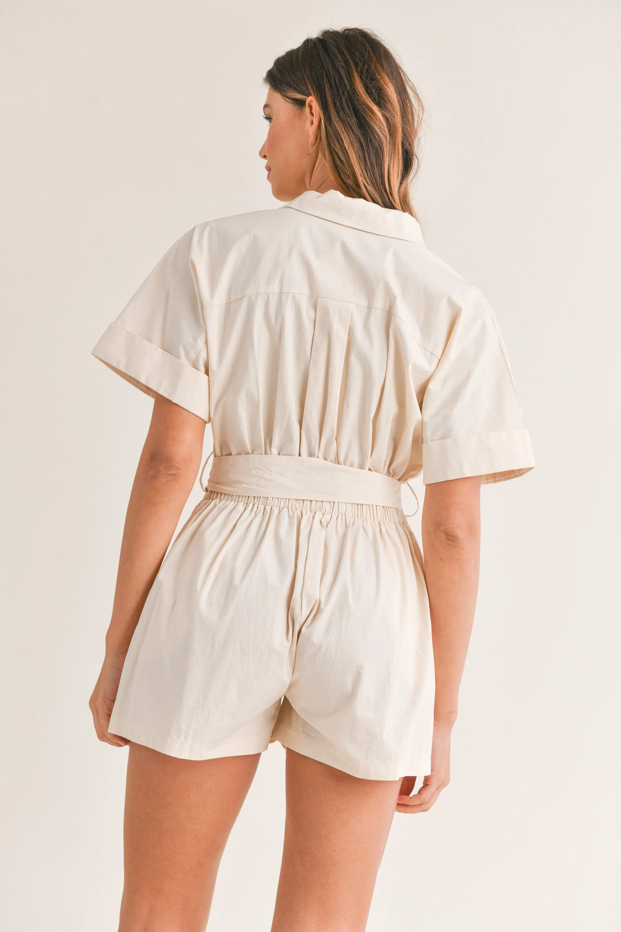 KATELYN BUTTON DOWN ROMPER sold by MABLE product image thumbnail 3