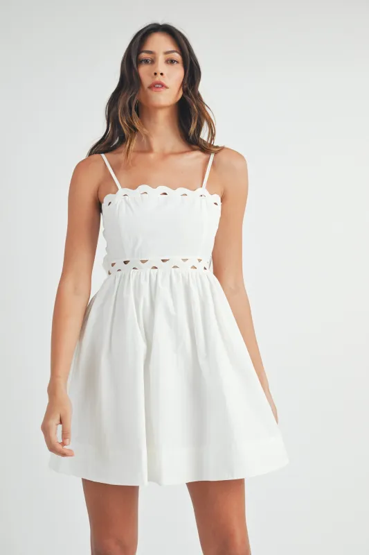 YEALIMI TUBE MINI DRESS WITH RIC RAC TRIM DETAIL made by MABLE