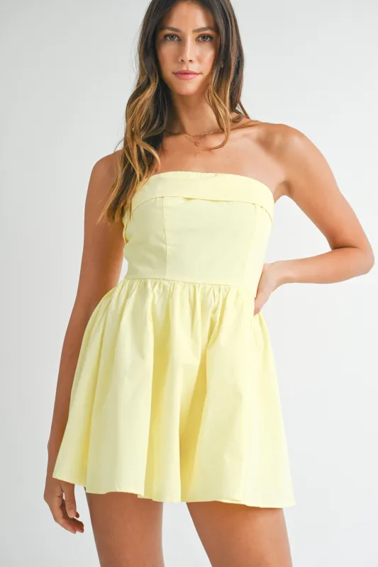 EMERSON HOLLY SOLID BACK ROMPER sold by MABLE