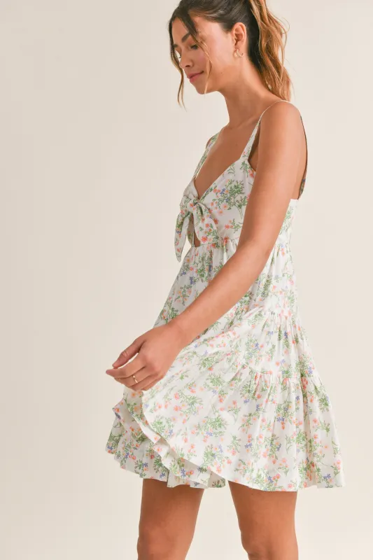 KALLIE FRONT KEYHOLE MINI DRESS made by MABLE