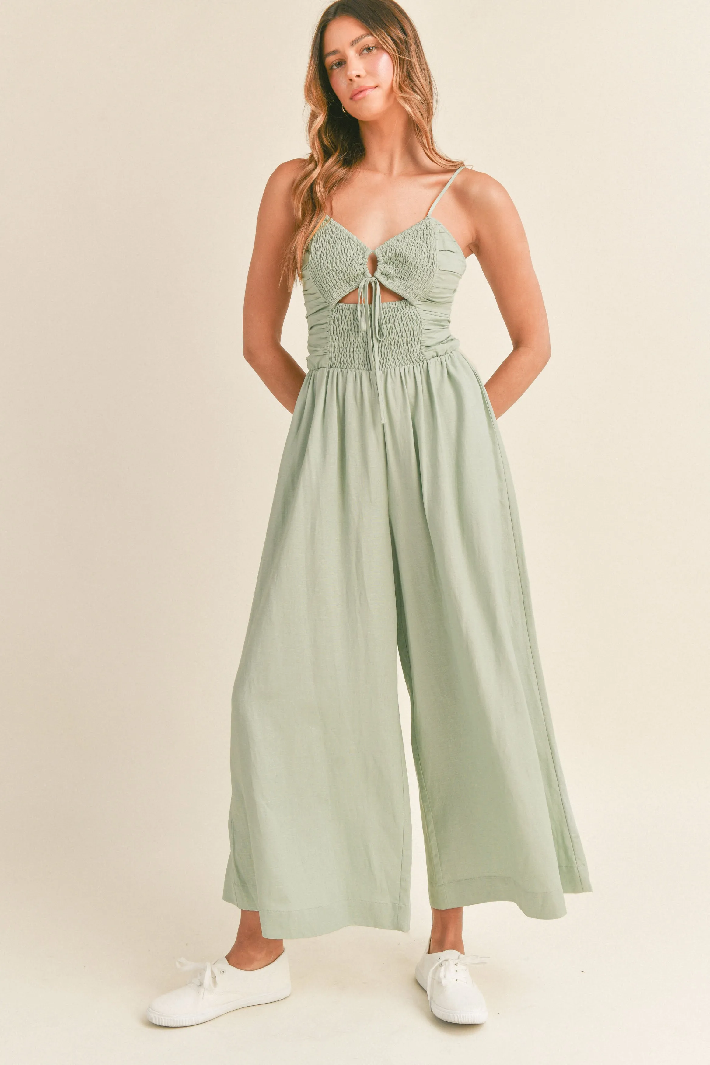 MARILYN FRONT DETAIL & BACK TIED JUMPSUIT sold by MABLE product image thumbnail 5