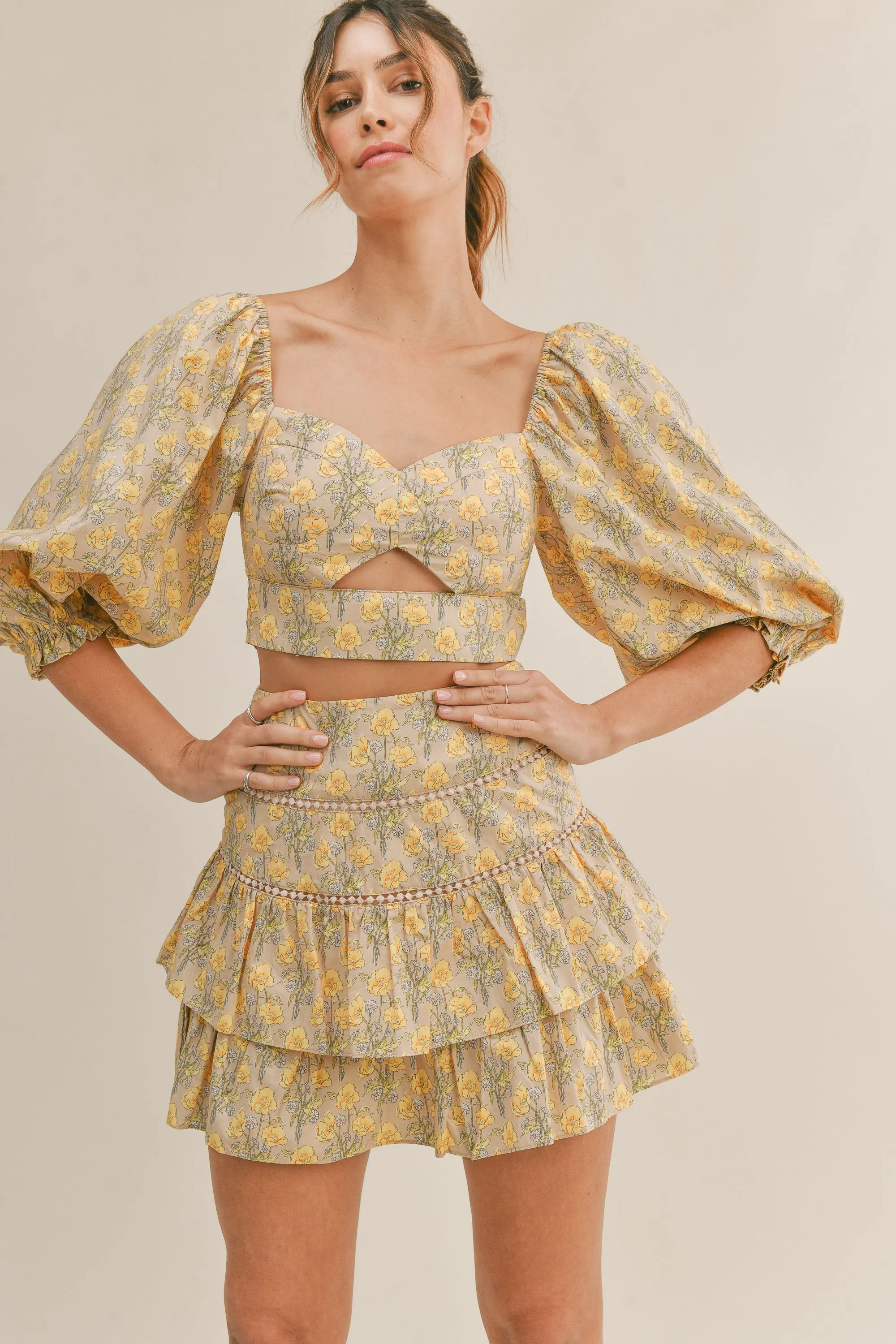 MALAYAH CUTOUT TOP AND SKIRT SET sold by MABLE product image thumbnail 4