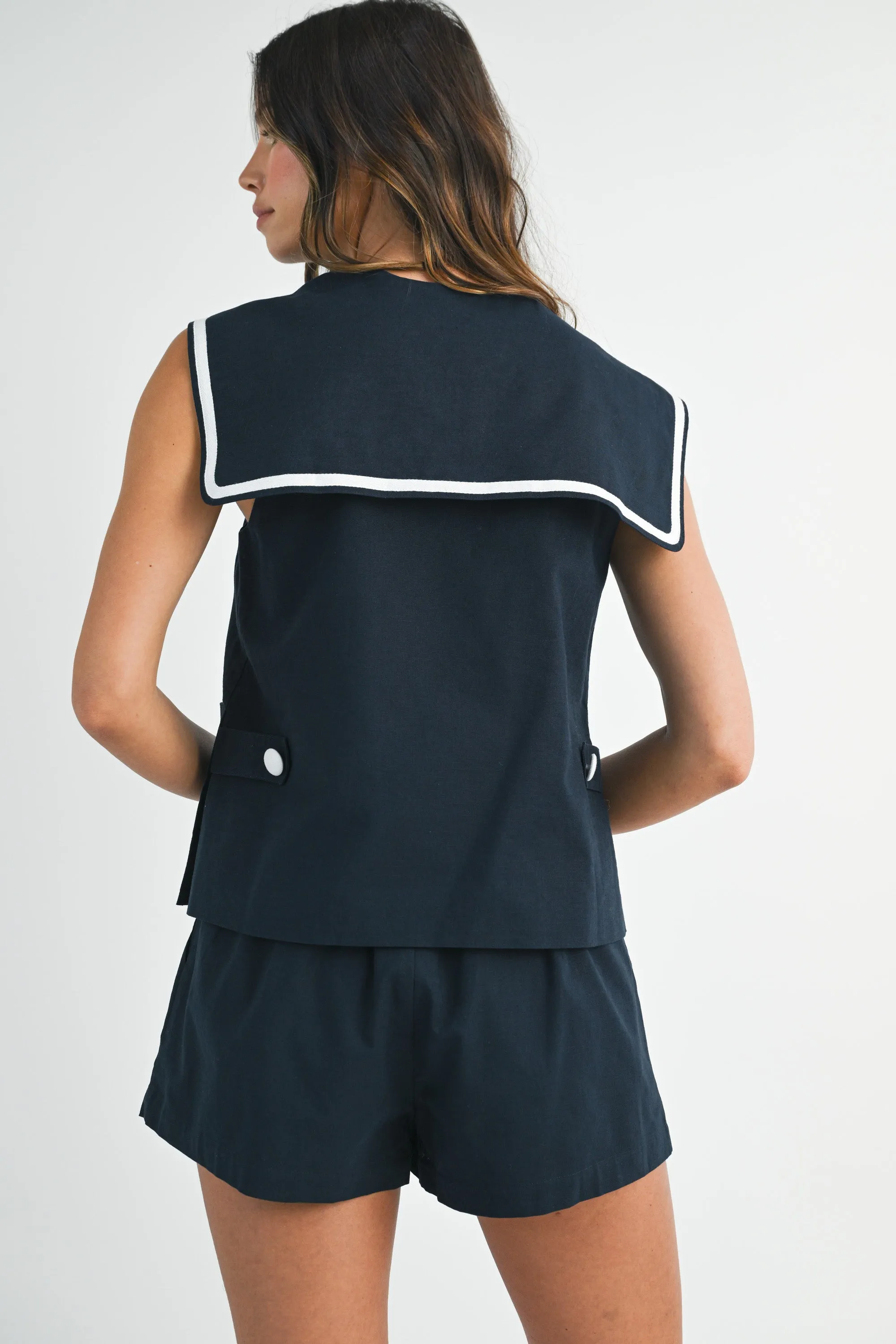 LALEY SAILER VEST SHORTS SET sold by MABLE product image thumbnail 3