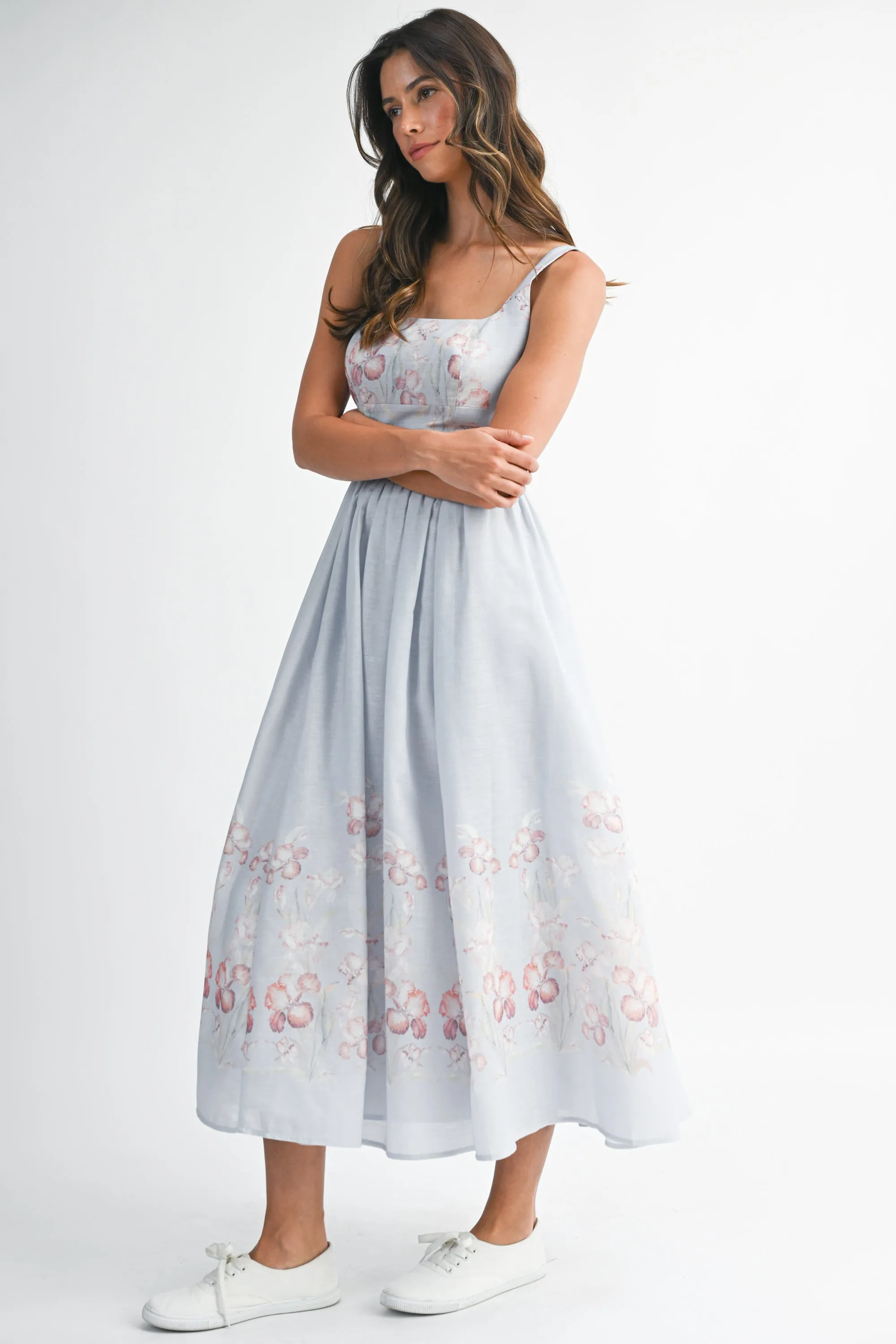 FLAVIA PRINTED BUSTIER MIDI DRESS sold by MABLE product image thumbnail 3