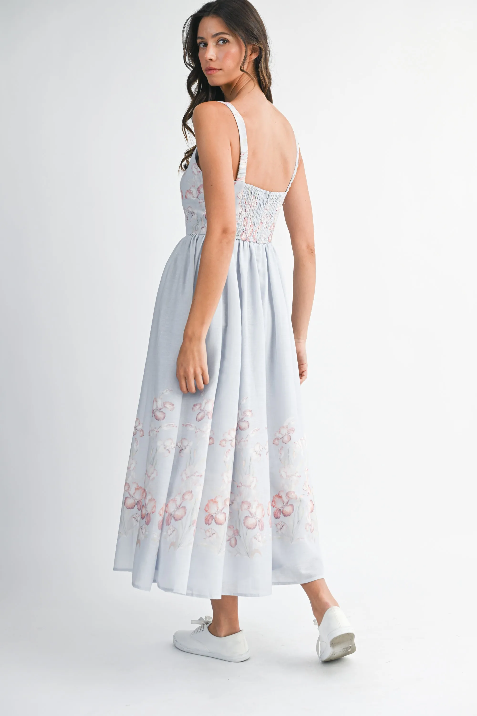 FLAVIA PRINTED BUSTIER MIDI DRESS sold by MABLE product image thumbnail 4