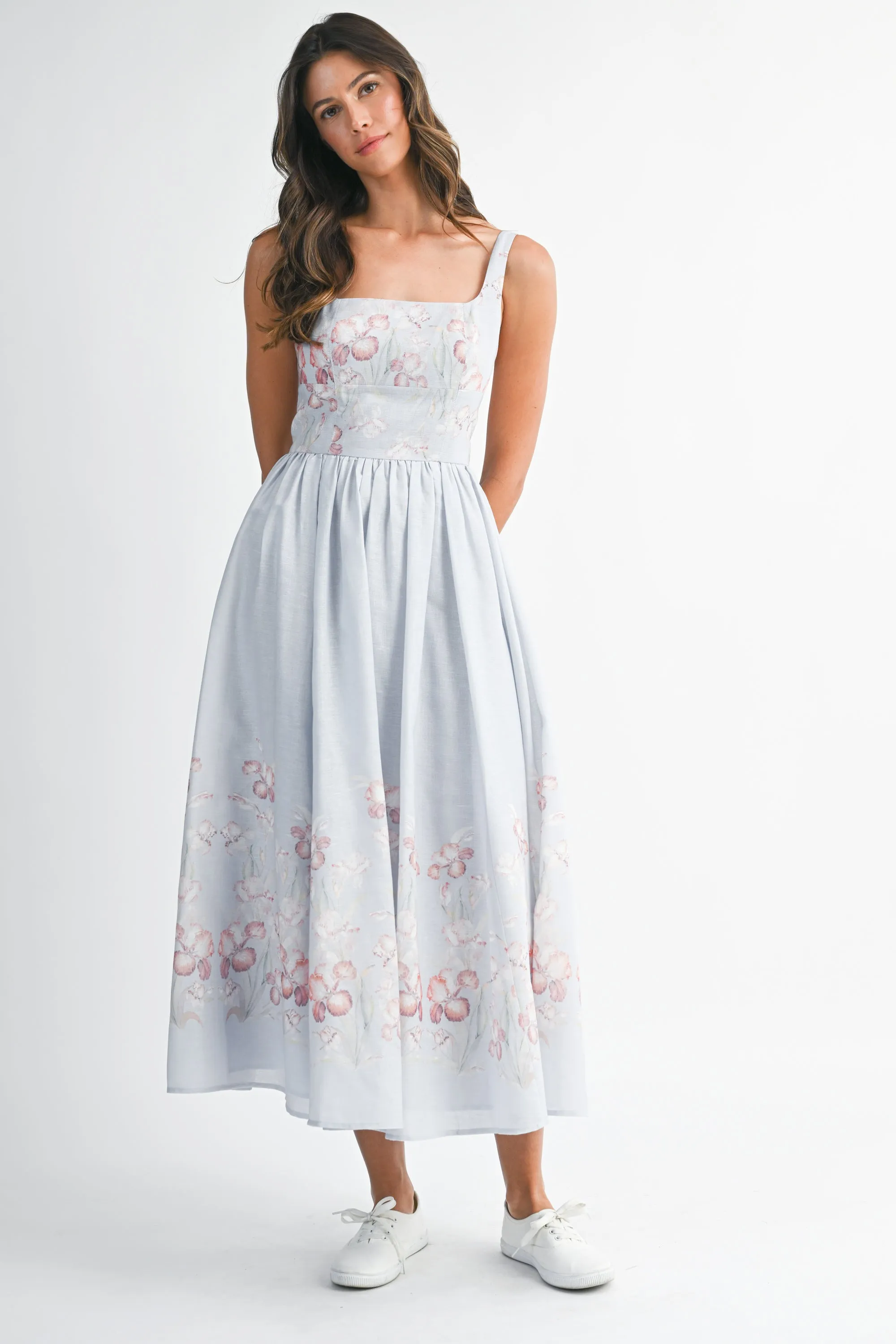 FLAVIA PRINTED BUSTIER MIDI DRESS sold by MABLE product image thumbnail 5