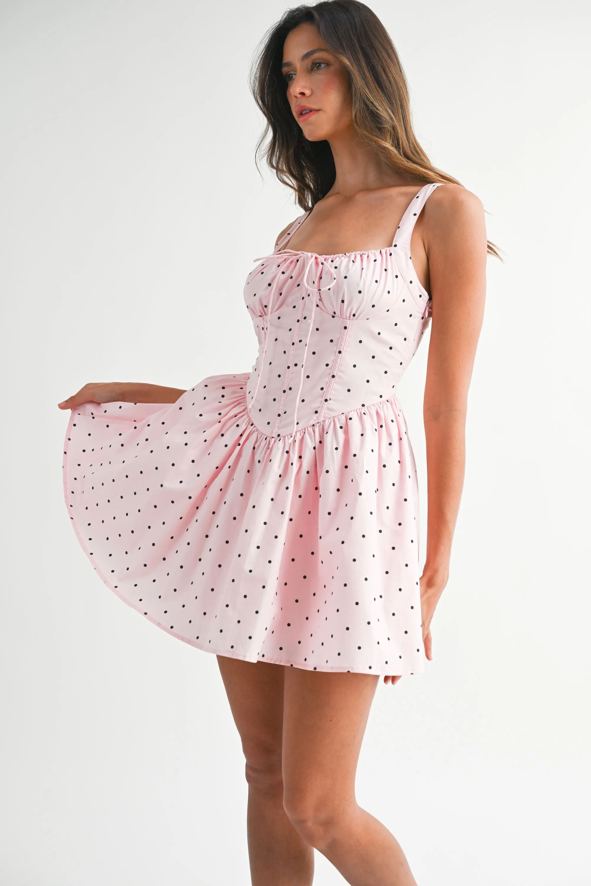 VADA PAISLEIGH LINEN BUSTIER MINI DRESS sold by MABLE product image thumbnail 2