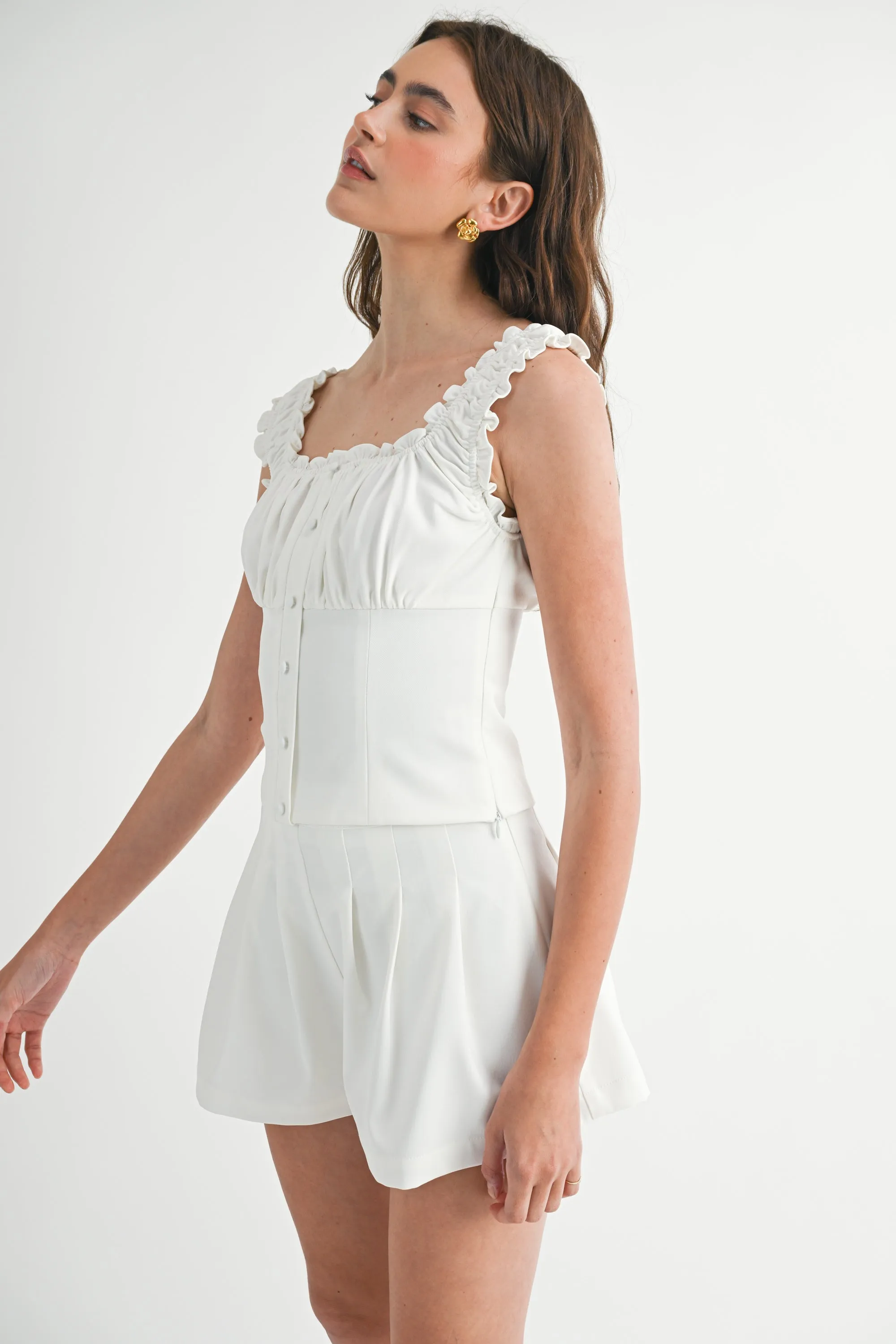 MARLEE SQUARE NECKLINE TOP AND SHORTS SET sold by MABLE product image thumbnail 2