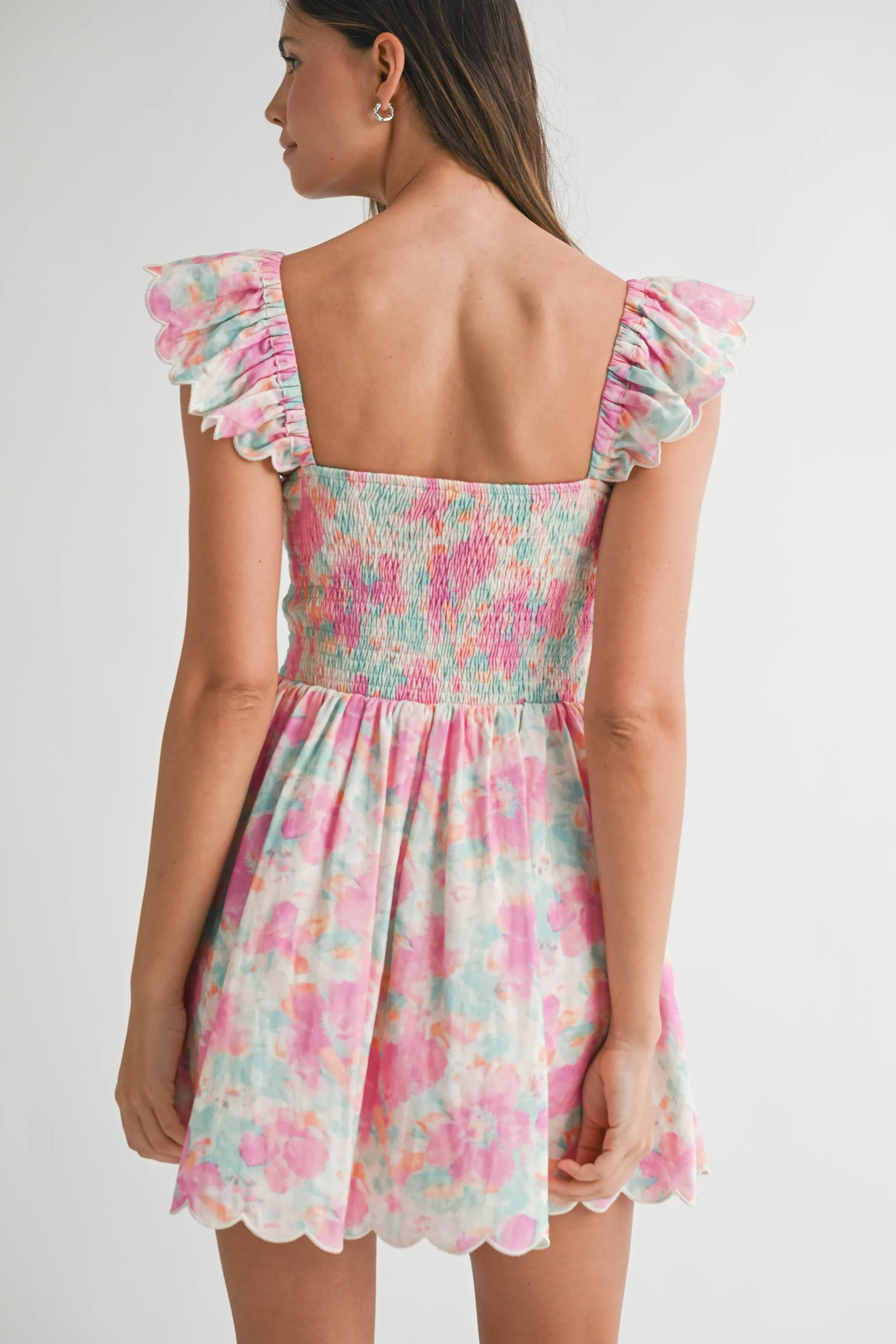 ESMERALDA SMOCKED MINI DRESS sold by MABLE product image thumbnail 3