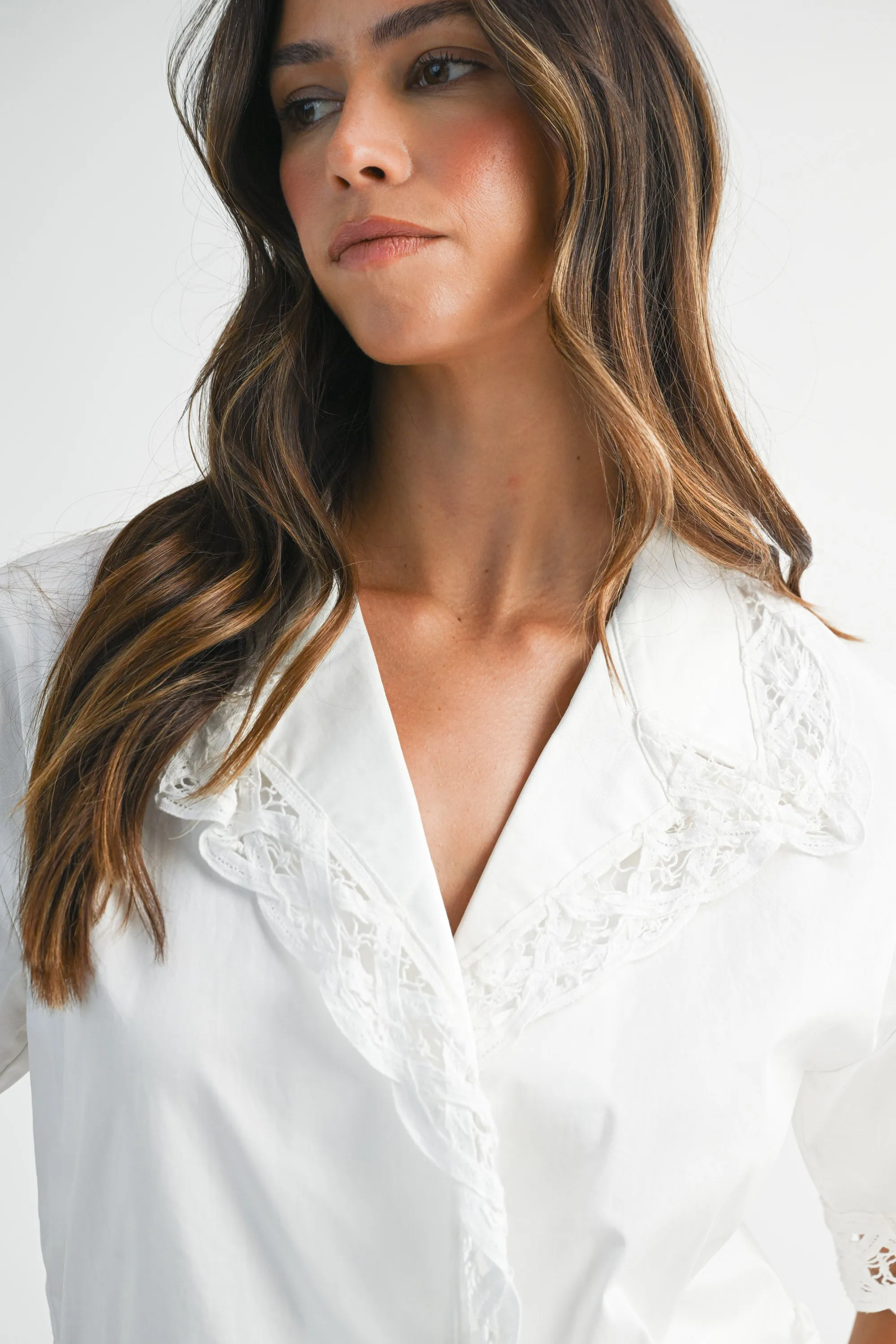 PENELOPE LACE TRIM SHIRTS AND SHORT SET sold by MABLE product image thumbnail 5