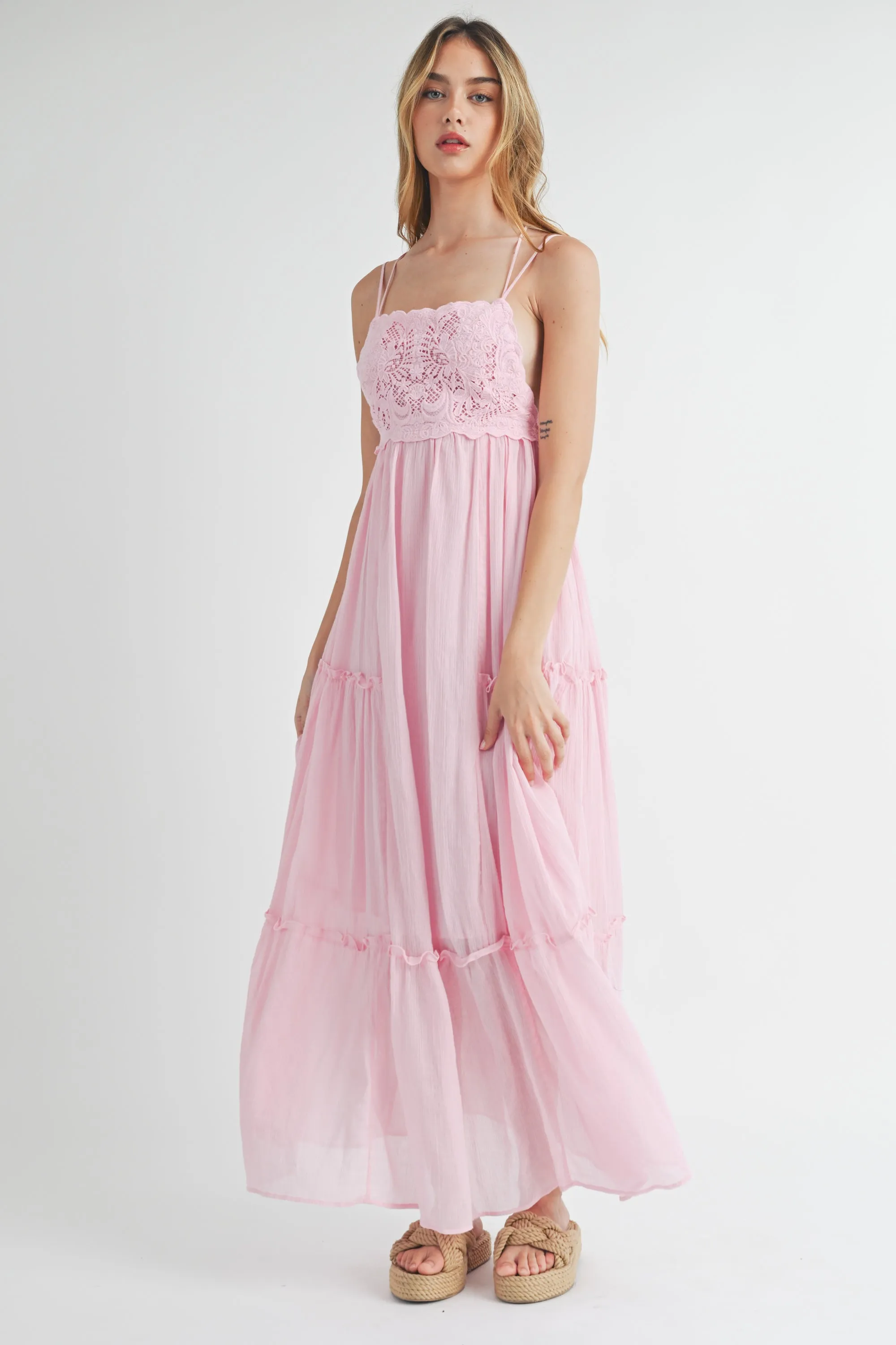 IYLA EMBROIDERED SLEEVELESS MAXI DRESS sold by MABLE product image thumbnail 5