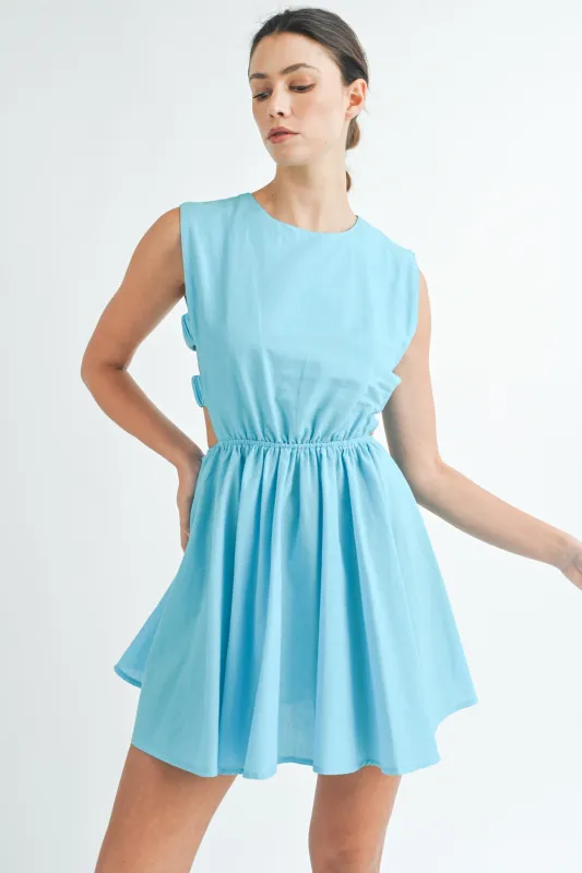 LEIGHTON SIDE CUT OUT MINI DRESS sold by MABLE