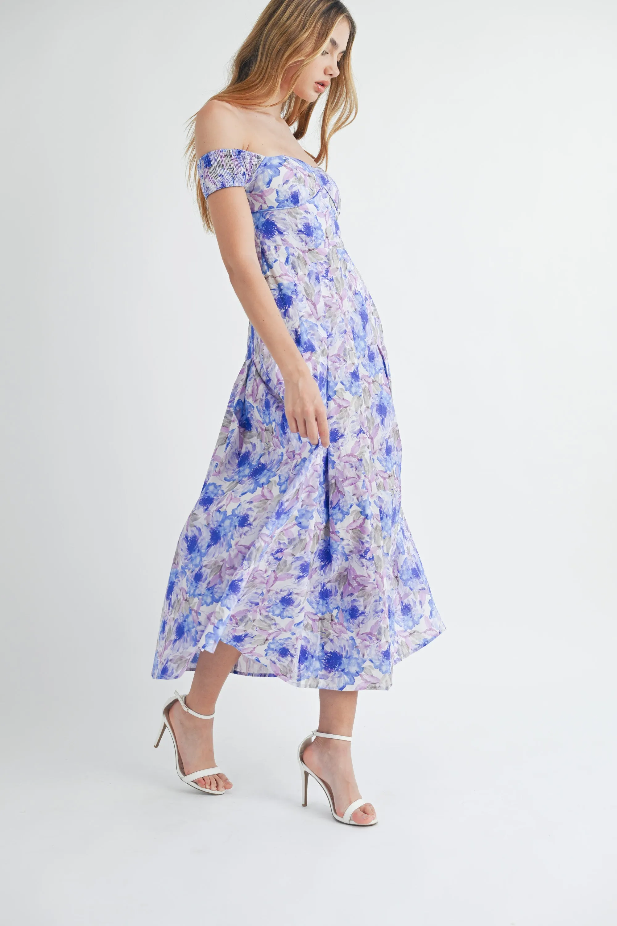 SOPHIE OFF SHOULDER MIDI DRESS sold by MABLE product image thumbnail 3