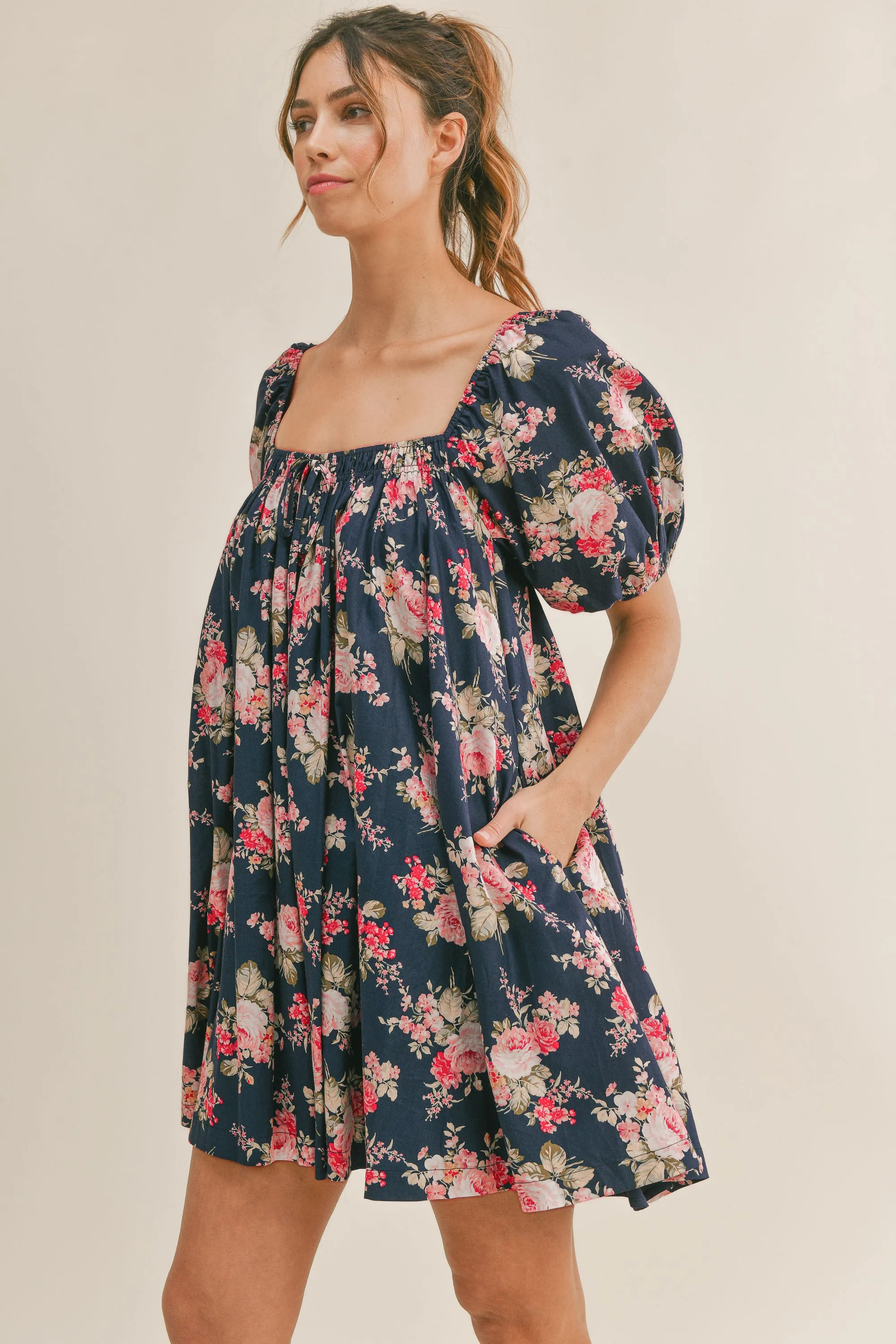 ROSALYN PUFF SLEEVE MINI DRESS sold by MABLE product image thumbnail 2