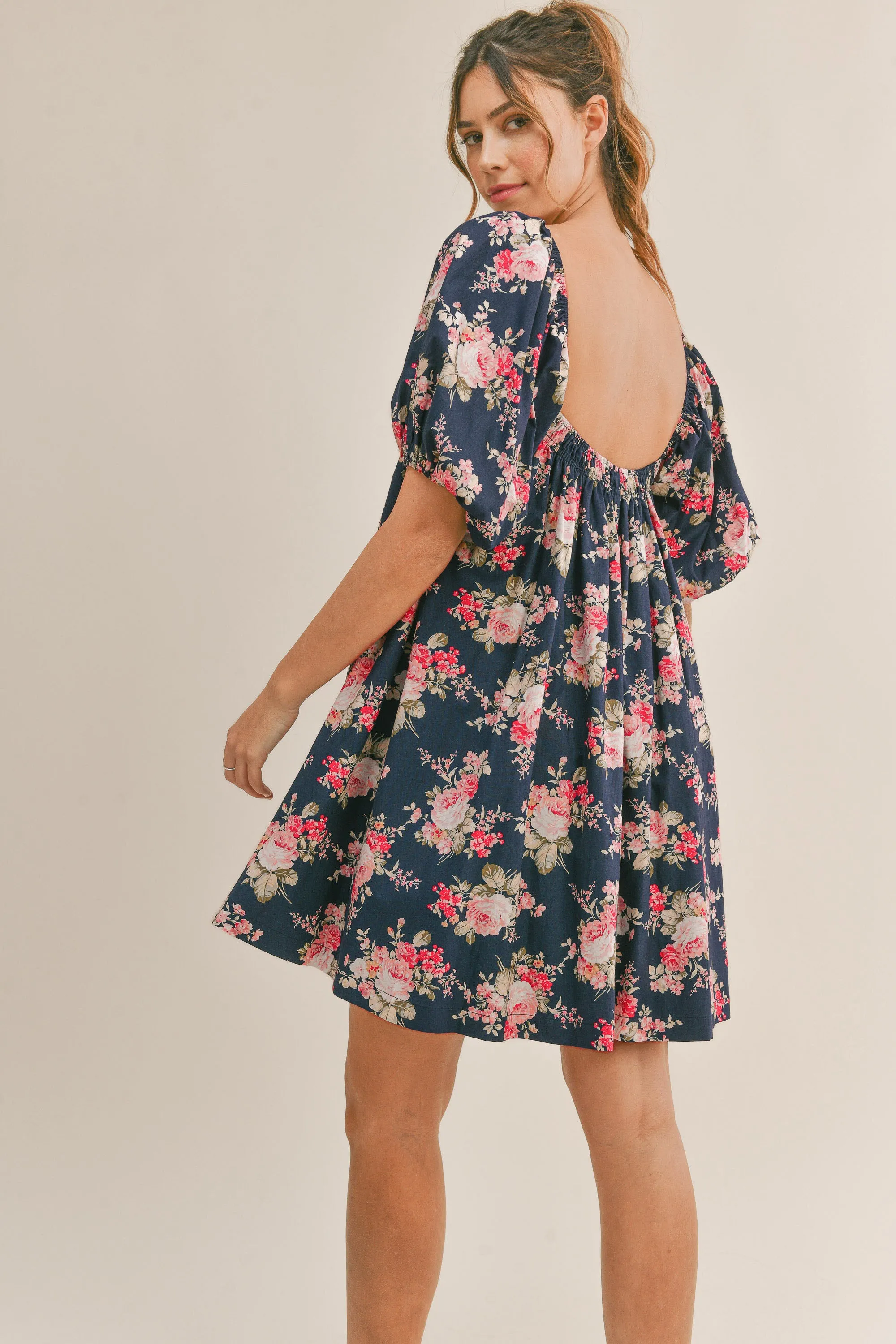 ROSALYN PUFF SLEEVE MINI DRESS sold by MABLE product image thumbnail 4