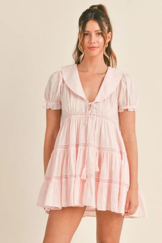 LACEY EMBROIDERED MINI DRESS sold by MABLE