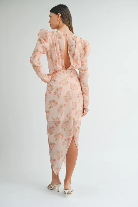 CATHERINE V NECK DRESS made by MABLE