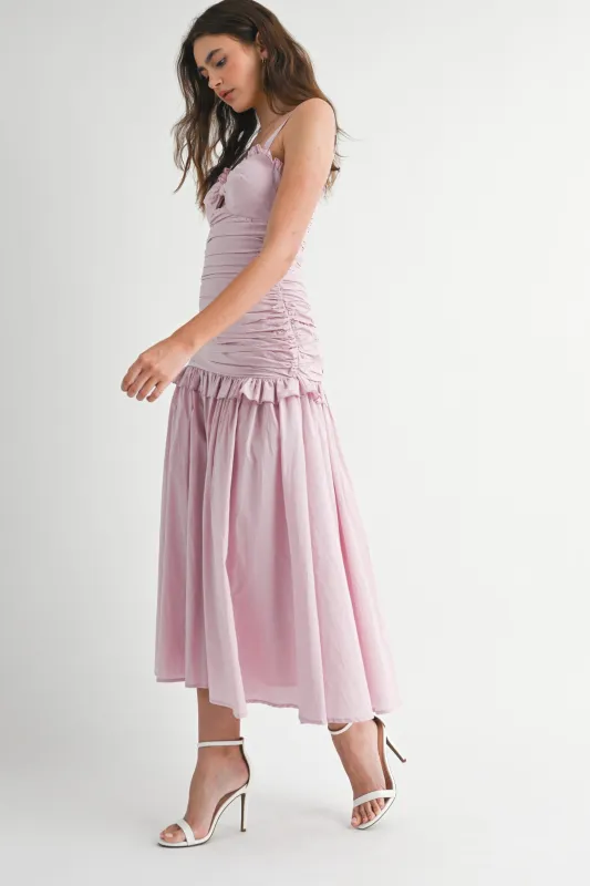 KYLA SLEEVELESS MIDI DRESS made by MABLE