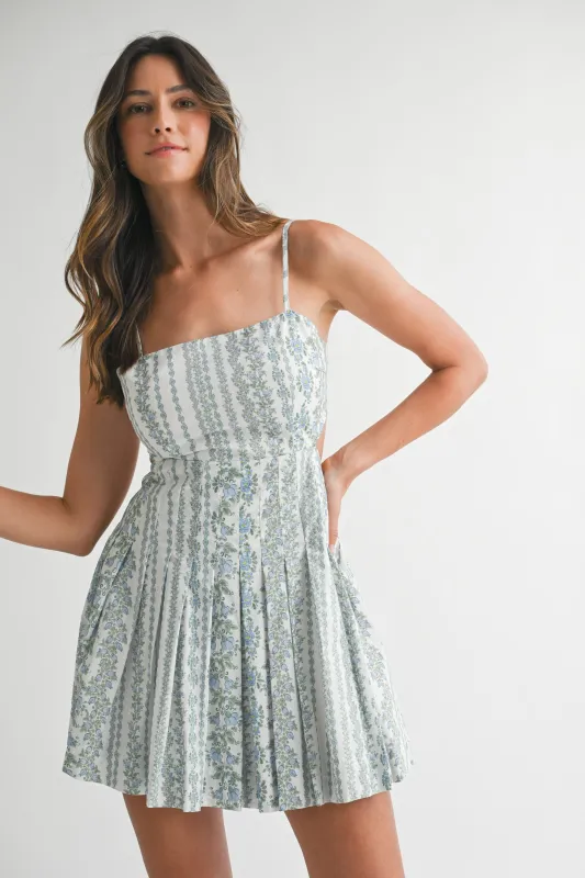 NOA FLORAL PRINTED MINI DRESS sold by MABLE